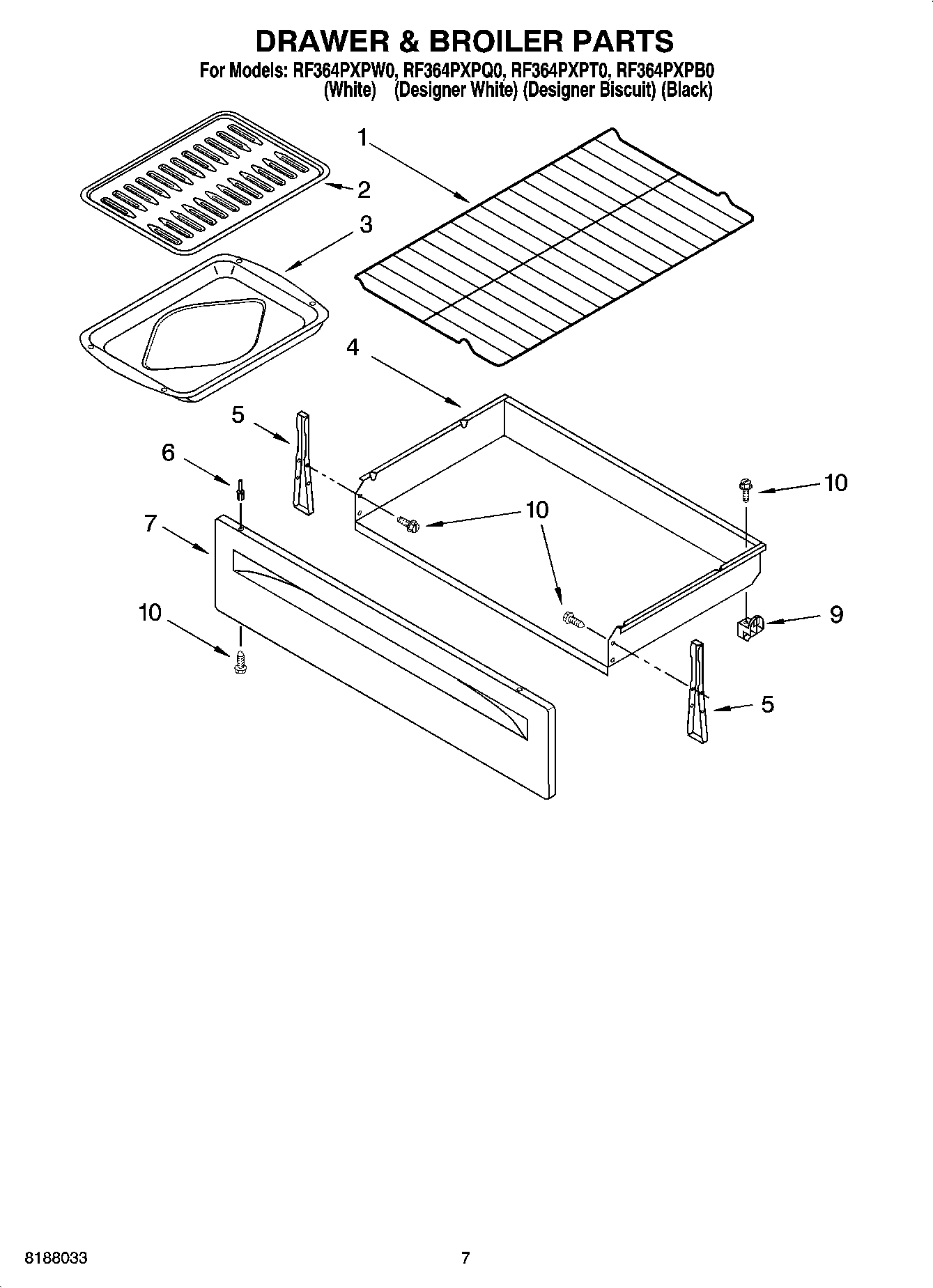 05 - DRAWER & BROILER PARTS, OPTIONAL PARTS