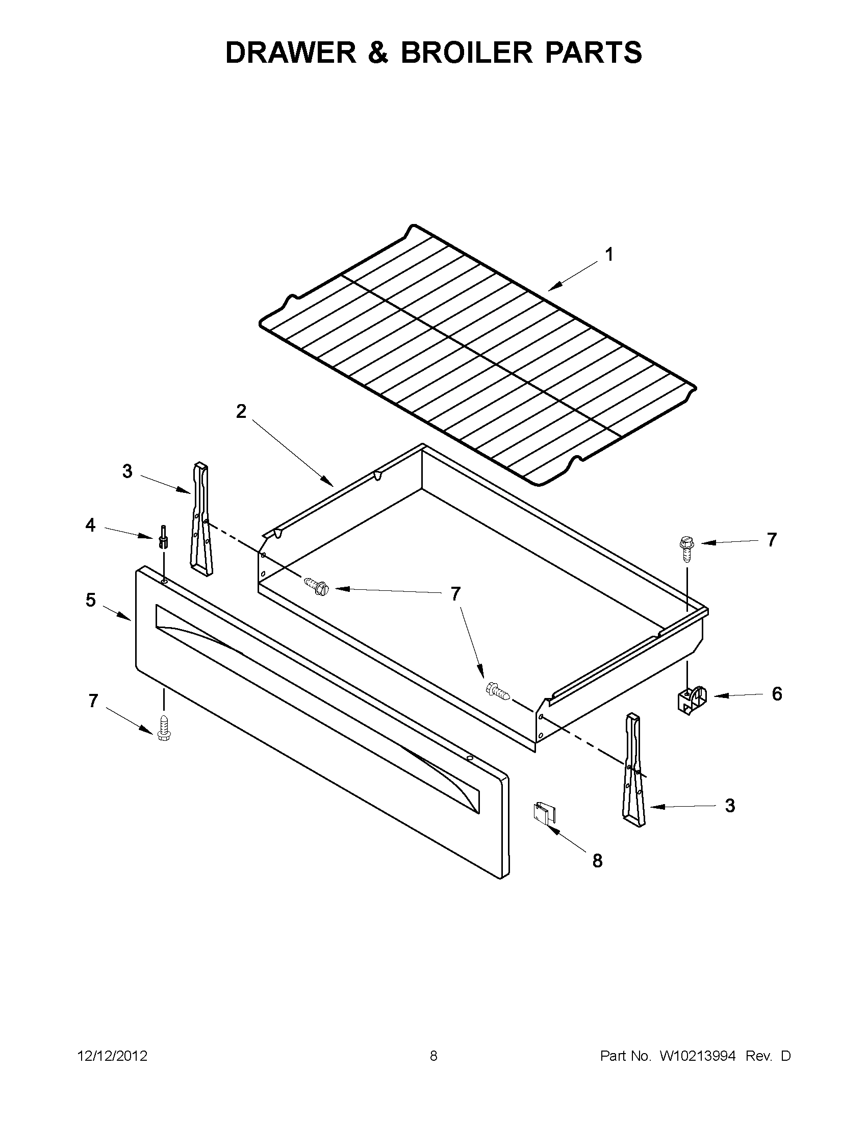 04 - DRAWER & BROILER PARTS
