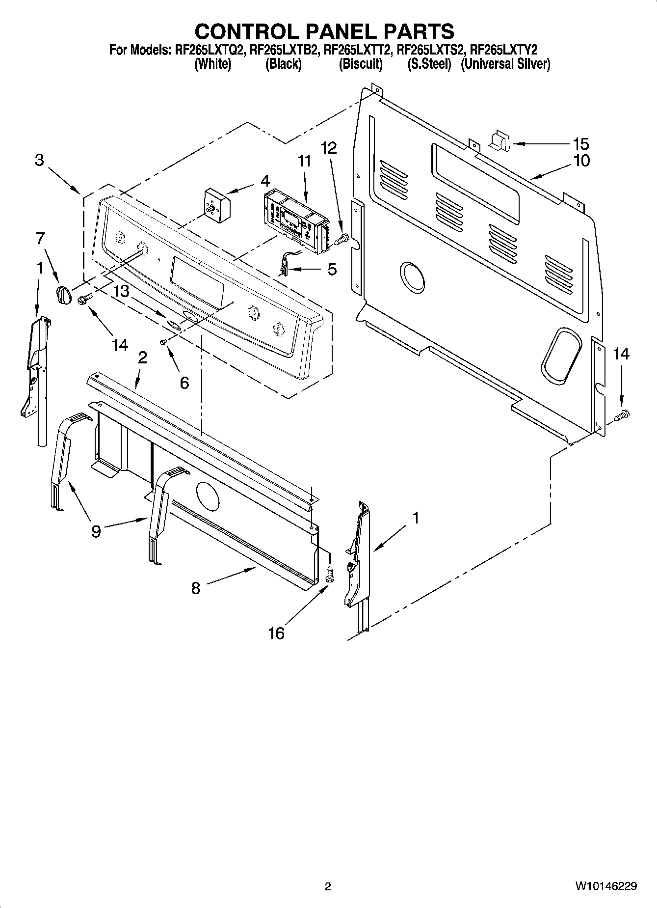 02 - CONTROL PANEL PARTS