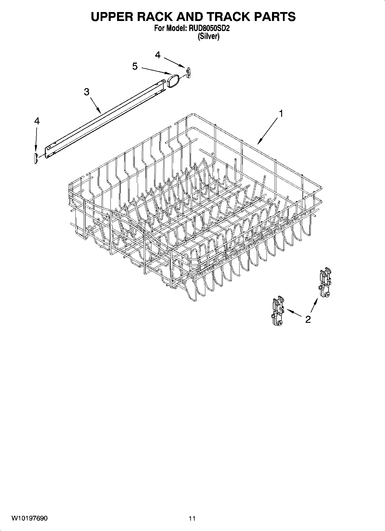 09 - UPPER RACK AND TRACK PARTS