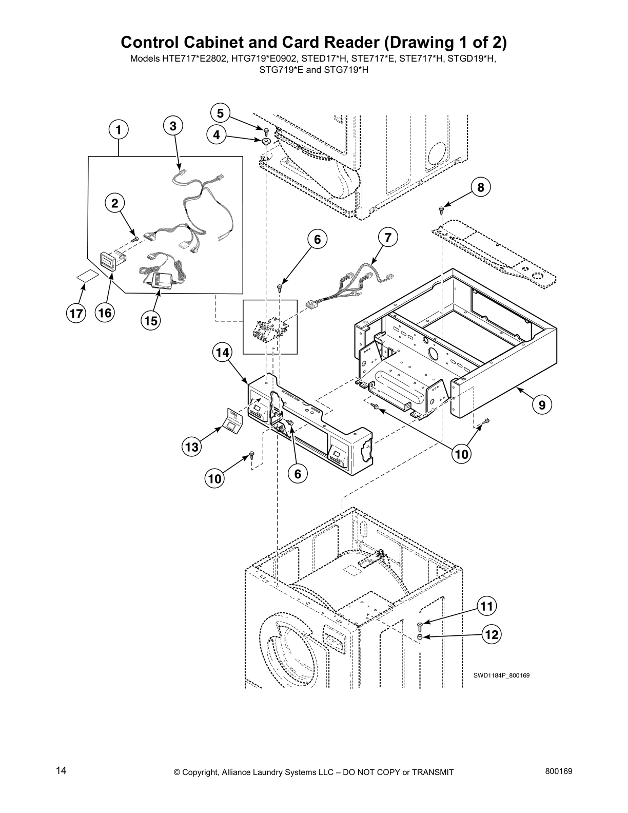 Control Cabinet and Card Reader (Drawing 1 of 2)