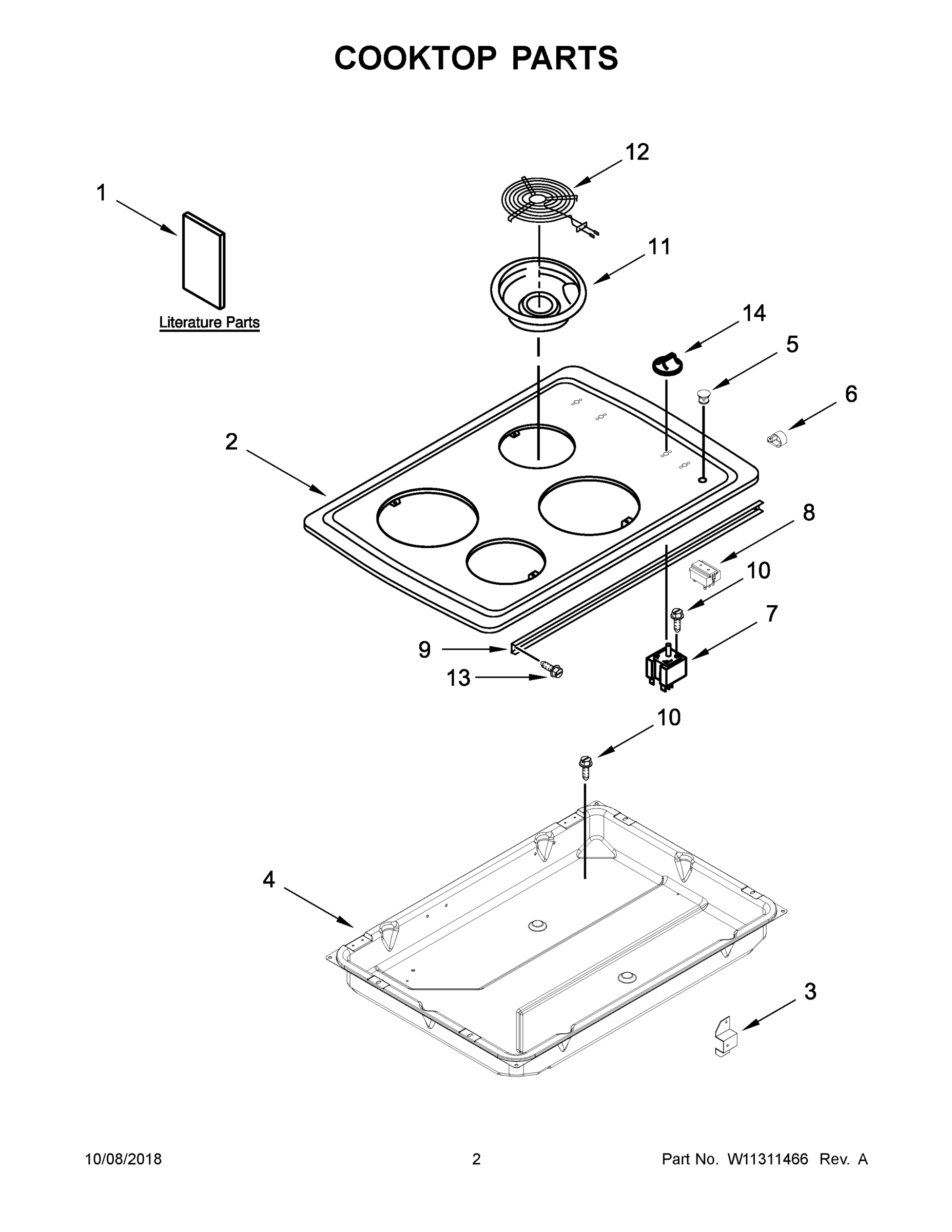 02 - COOKTOP PARTS