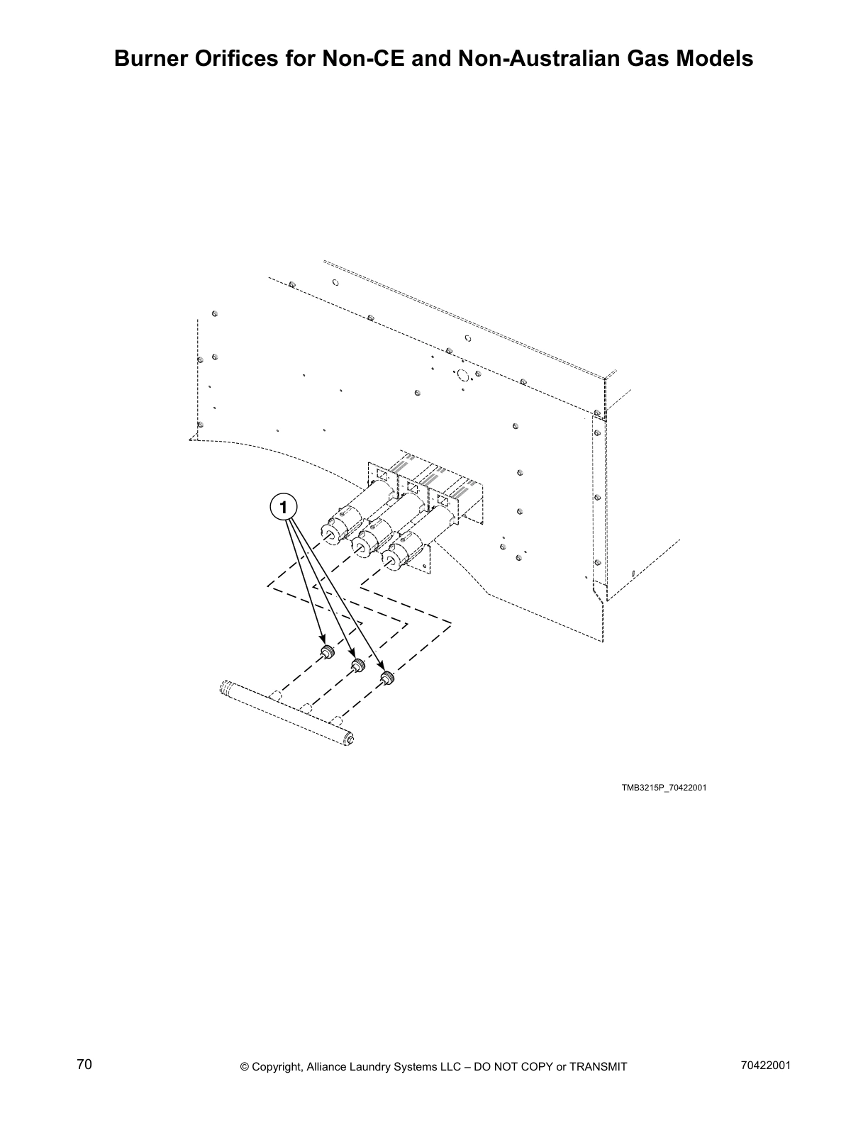 Burner Orifices for Non-CE and Non-Australian Gas Models