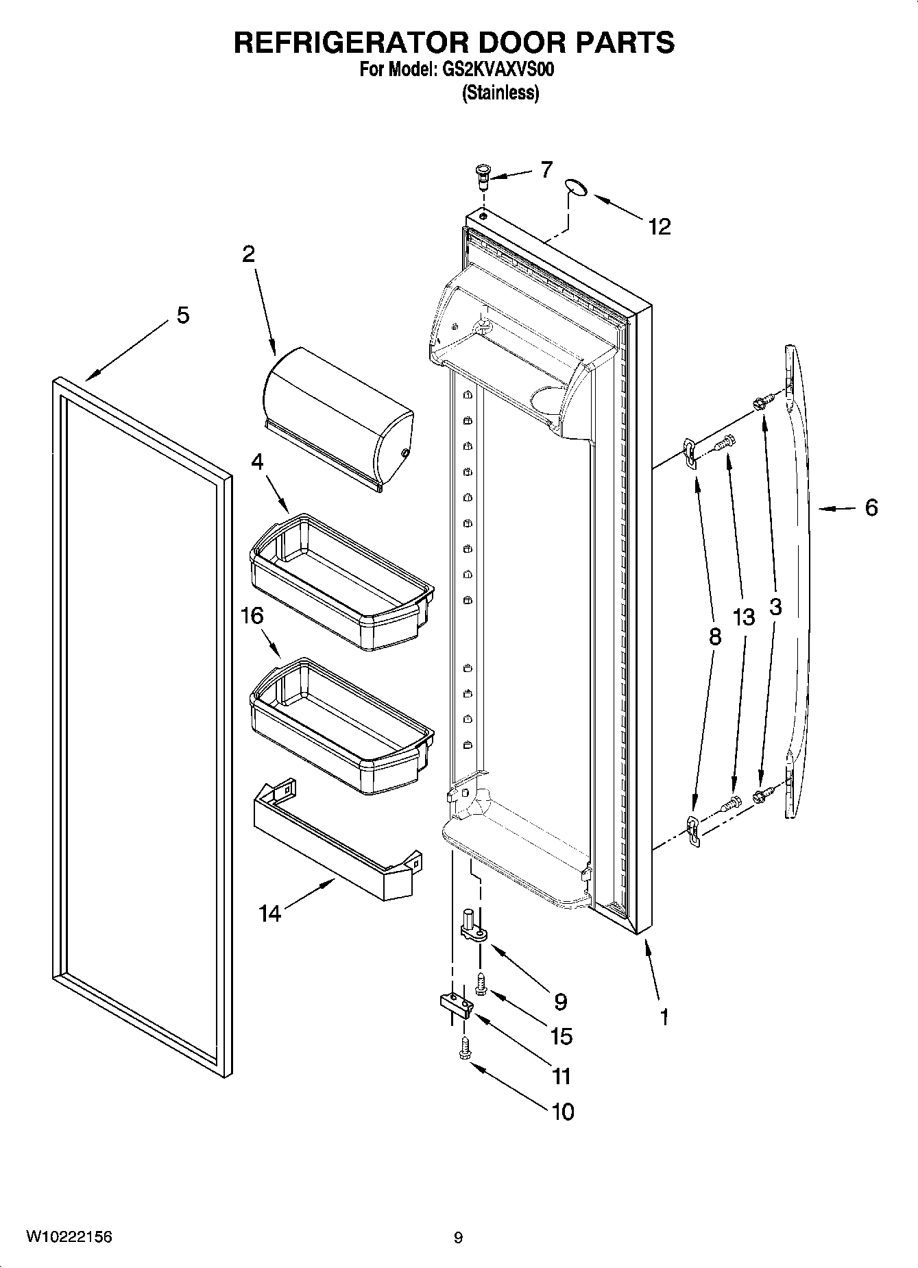 06 - REFRIGERATOR DOOR PARTS