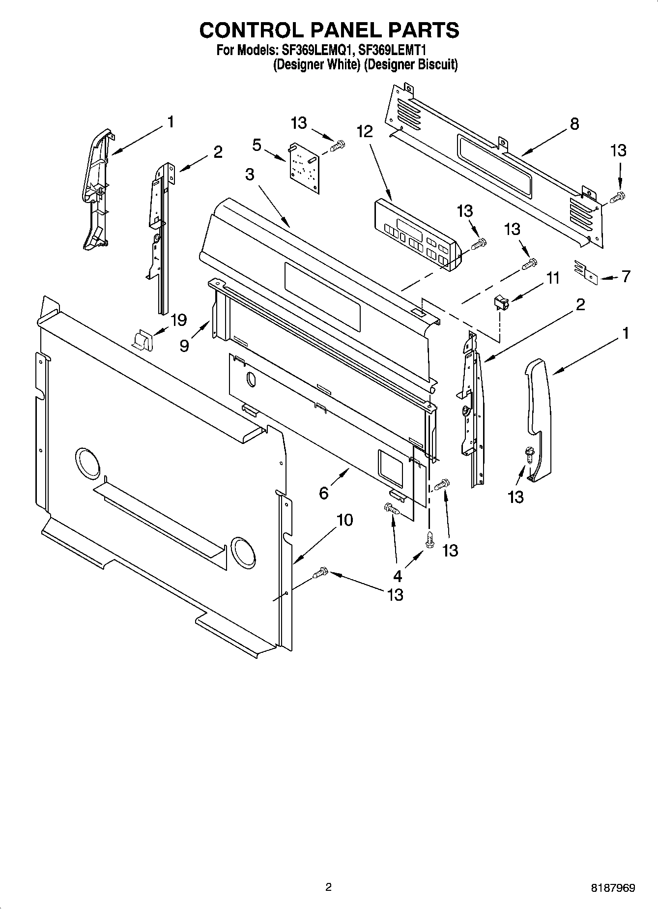 02 - CONTROL PANEL PARTS