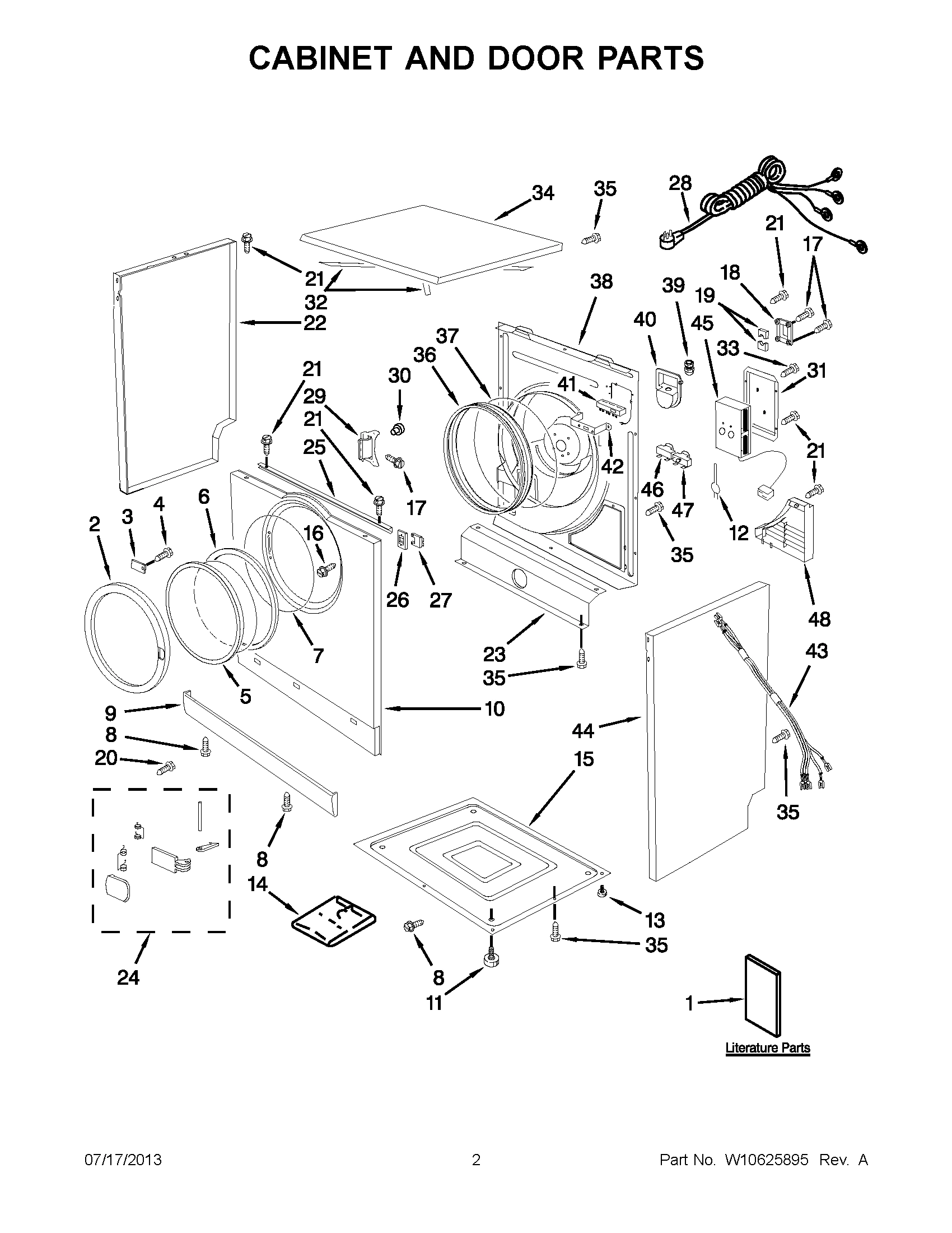 01 - CABINET AND DOOR PARTS