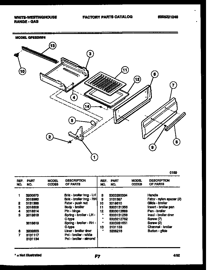 04 - BROILER DRAWER PARTS