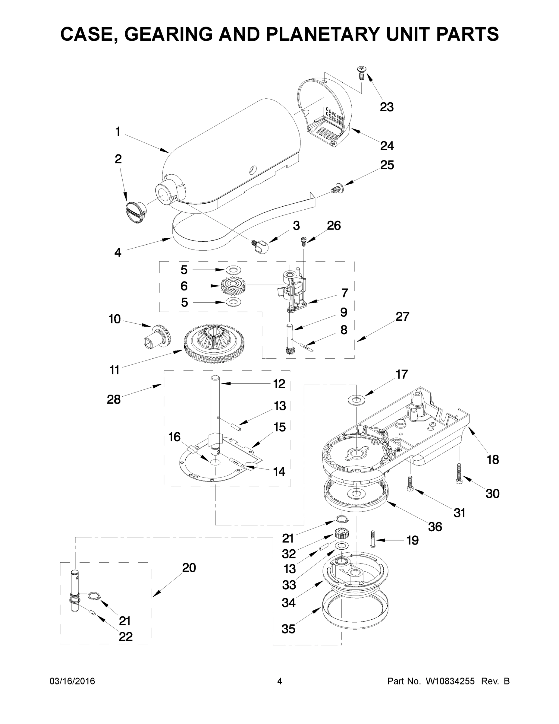03 - CASE, GEARING AND PLANETARY UNIT PARTS
