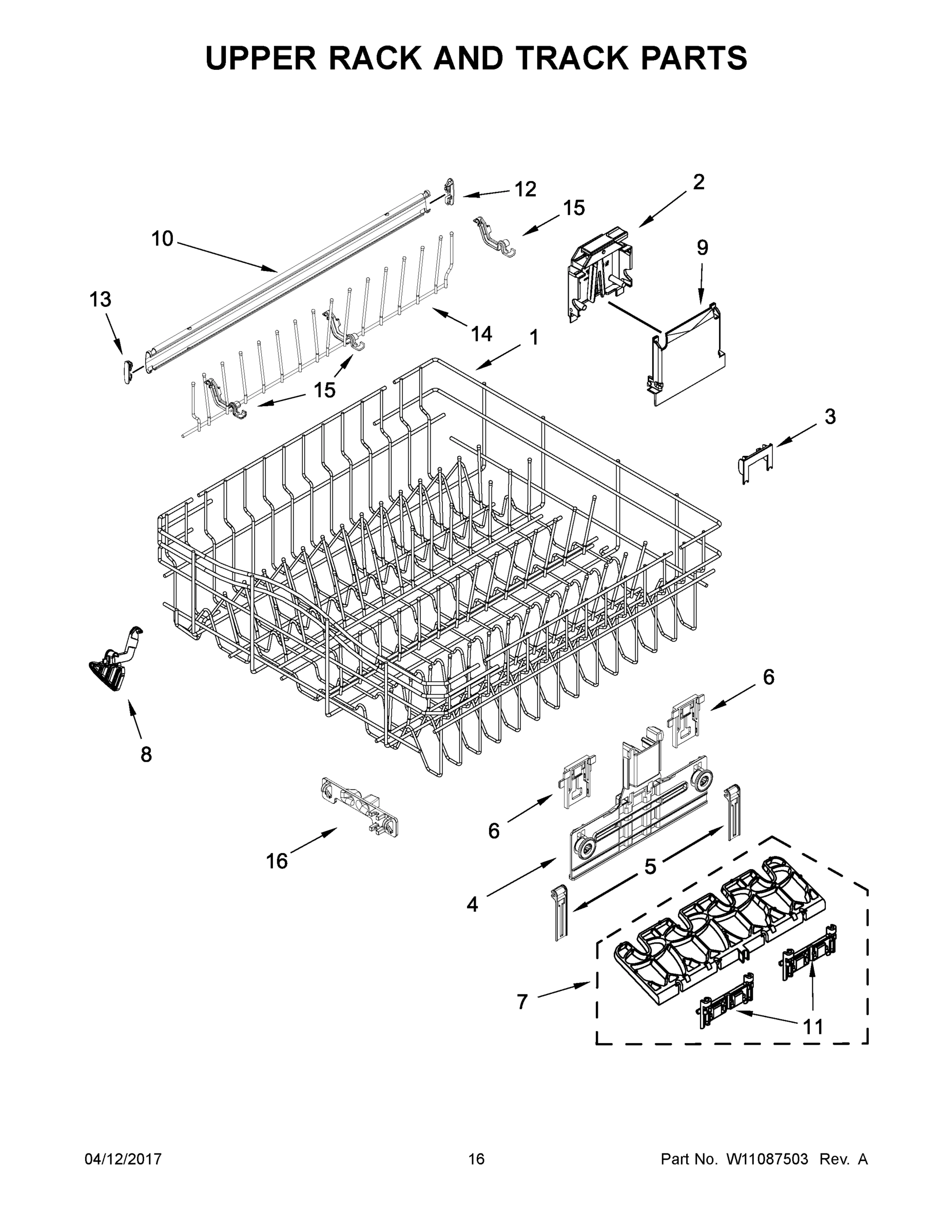 09 - UPPER RACK AND TRACK PARTS