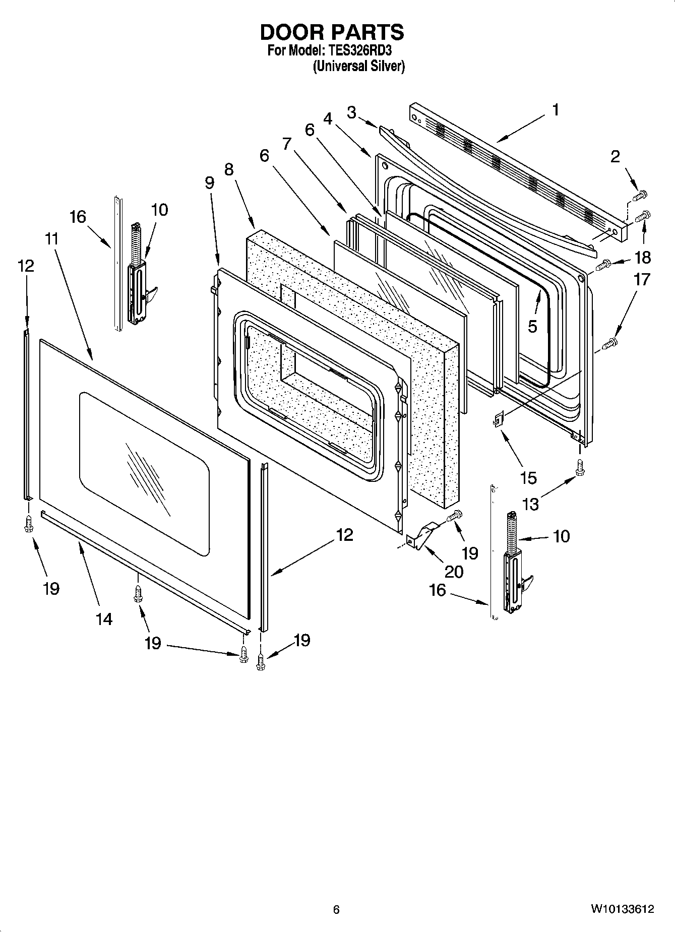 05 - DOOR PARTS, OPTIONAL PARTS (NOT INCLUDED)