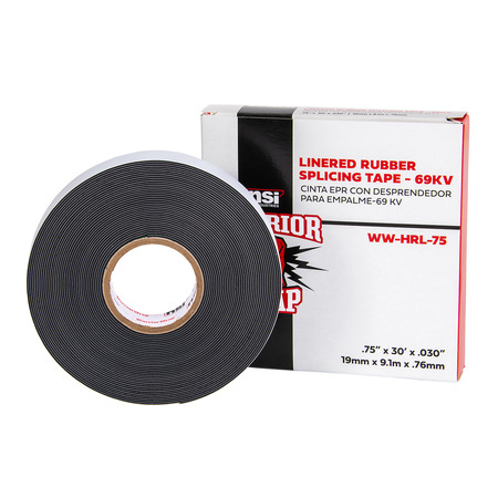 Linered Rubber Tape HV .75" 30ft