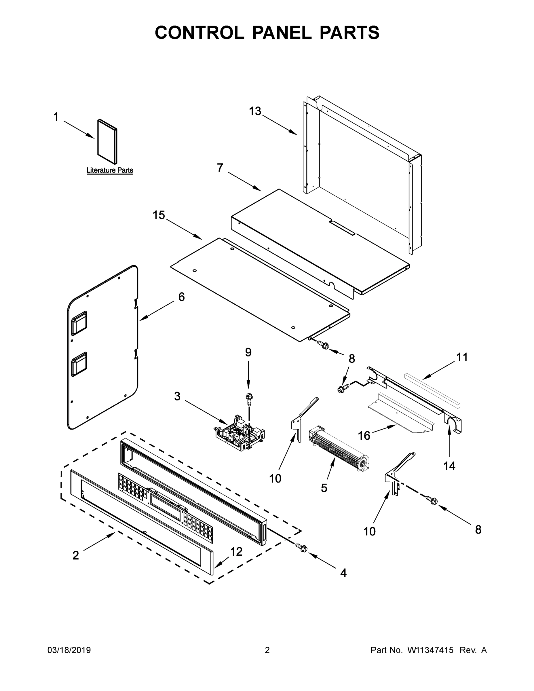 02 - CONTROL PANEL PARTS