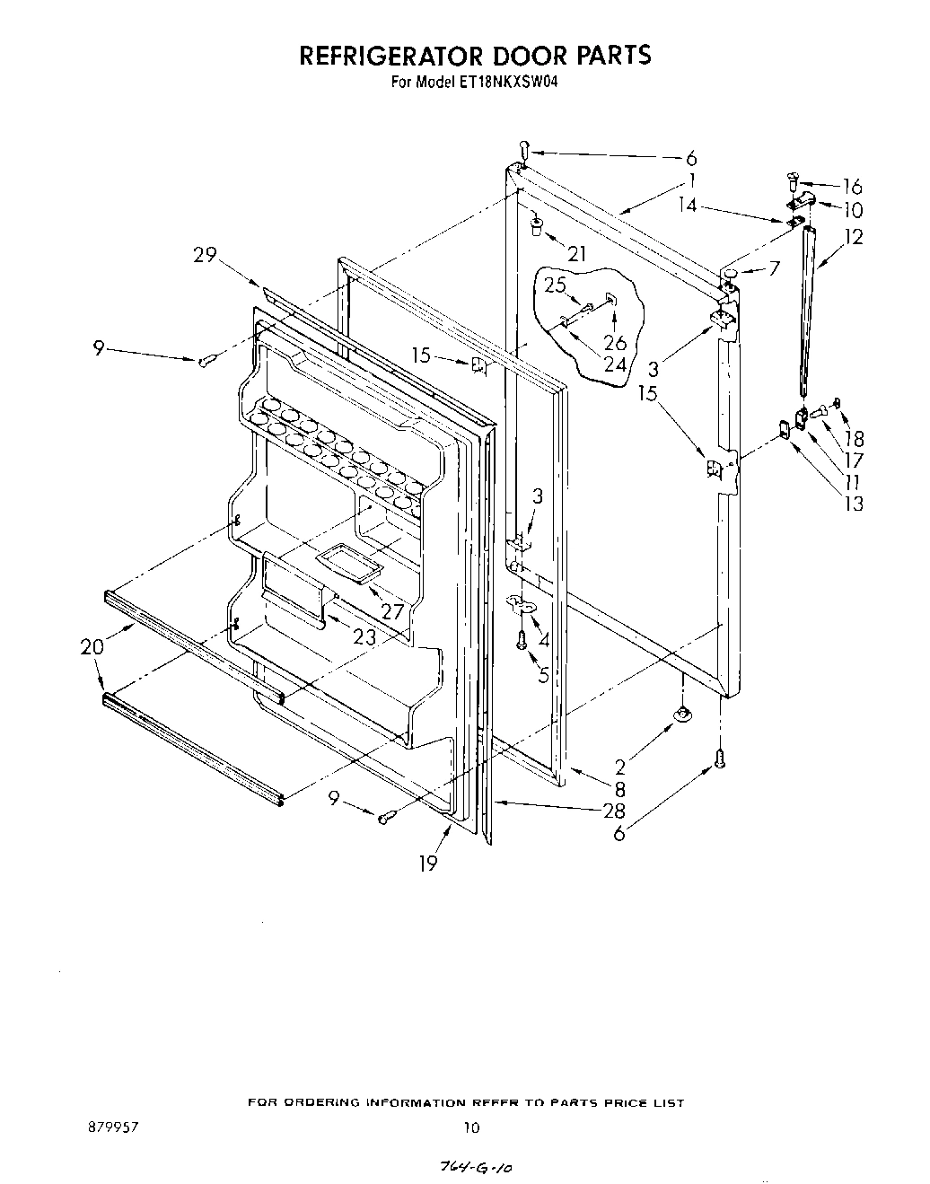 08 - REFRIGERATOR DOOR , NOT ILLUSTRATED