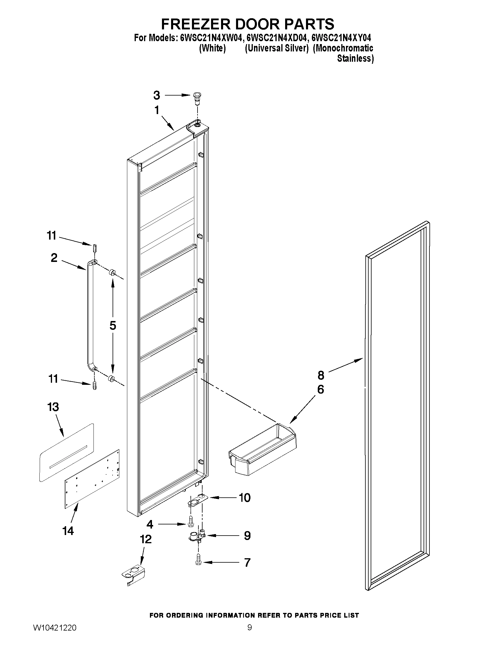 06 - FREEZER DOOR PARTS
