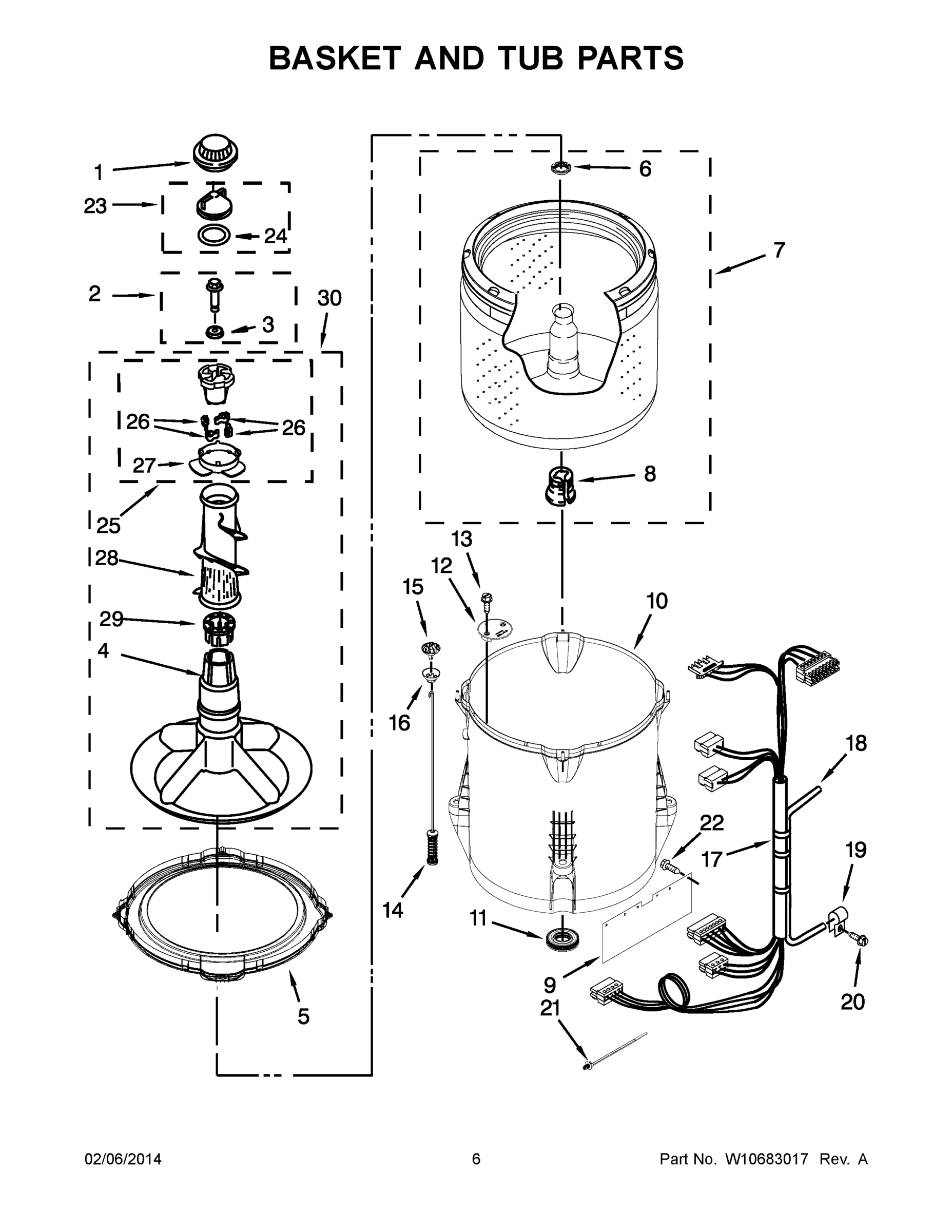 04 - BASKET AND TUB PARTS