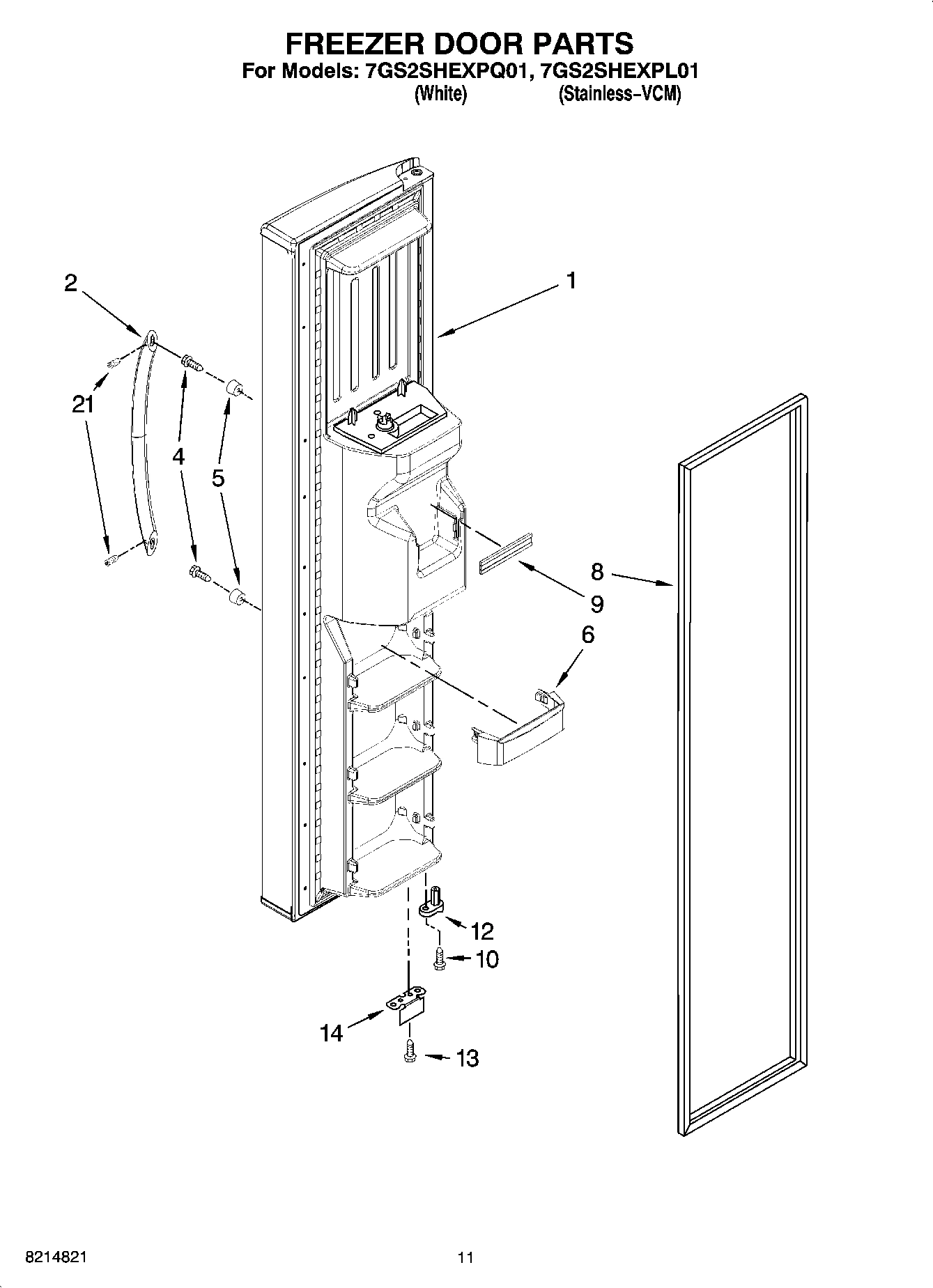 07 - FREEZER DOOR PARTS