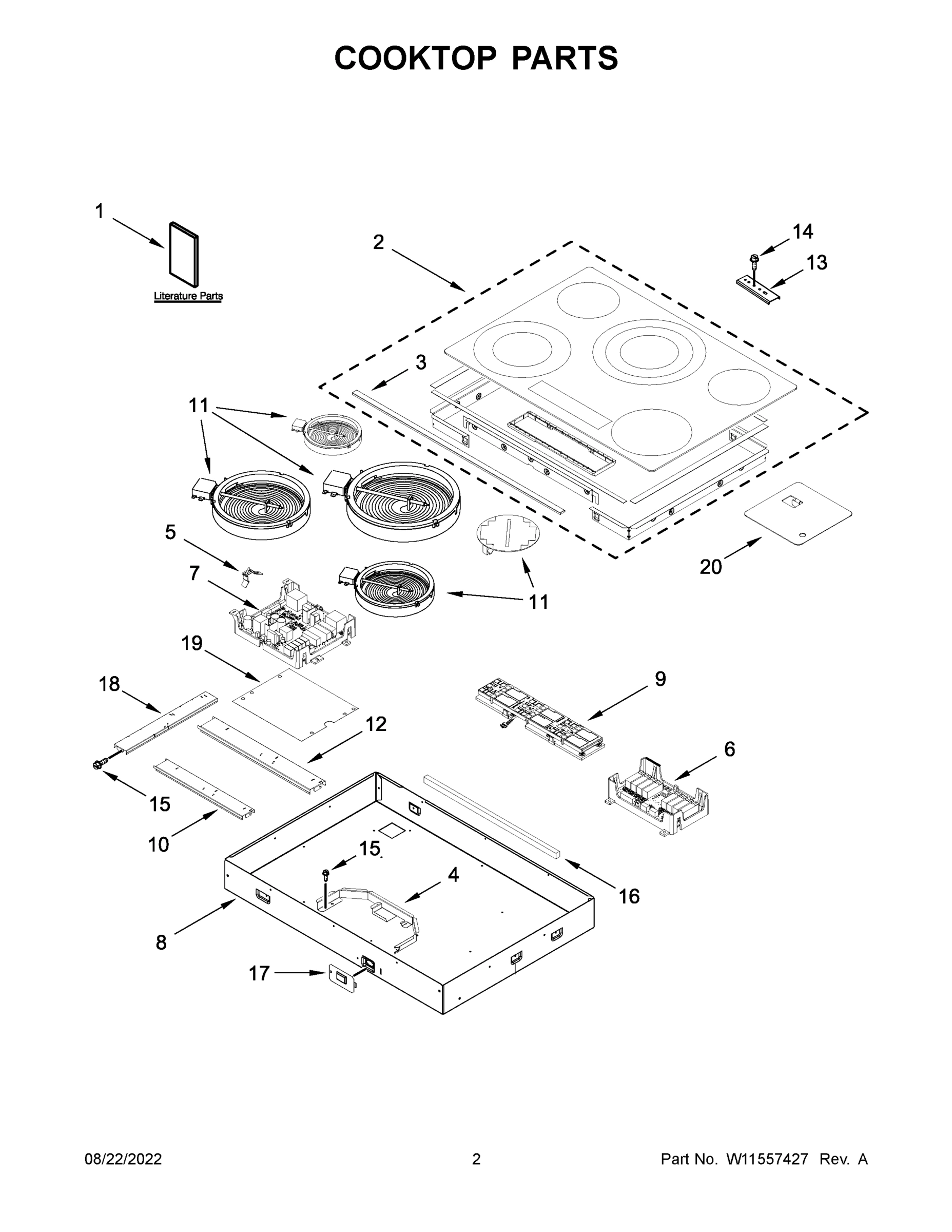 02 - COOKTOP PARTS