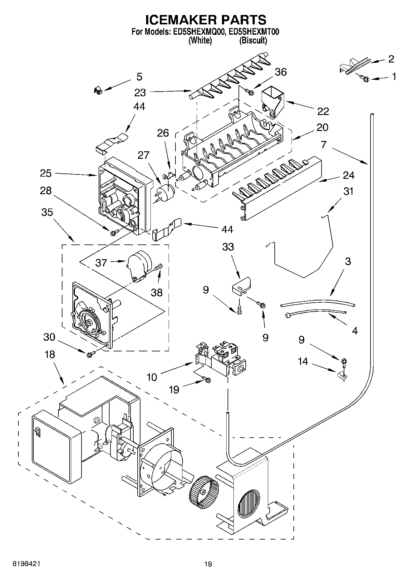 12 - ICEMAKER PARTS, PARTS NOT ILLUSTRATED
