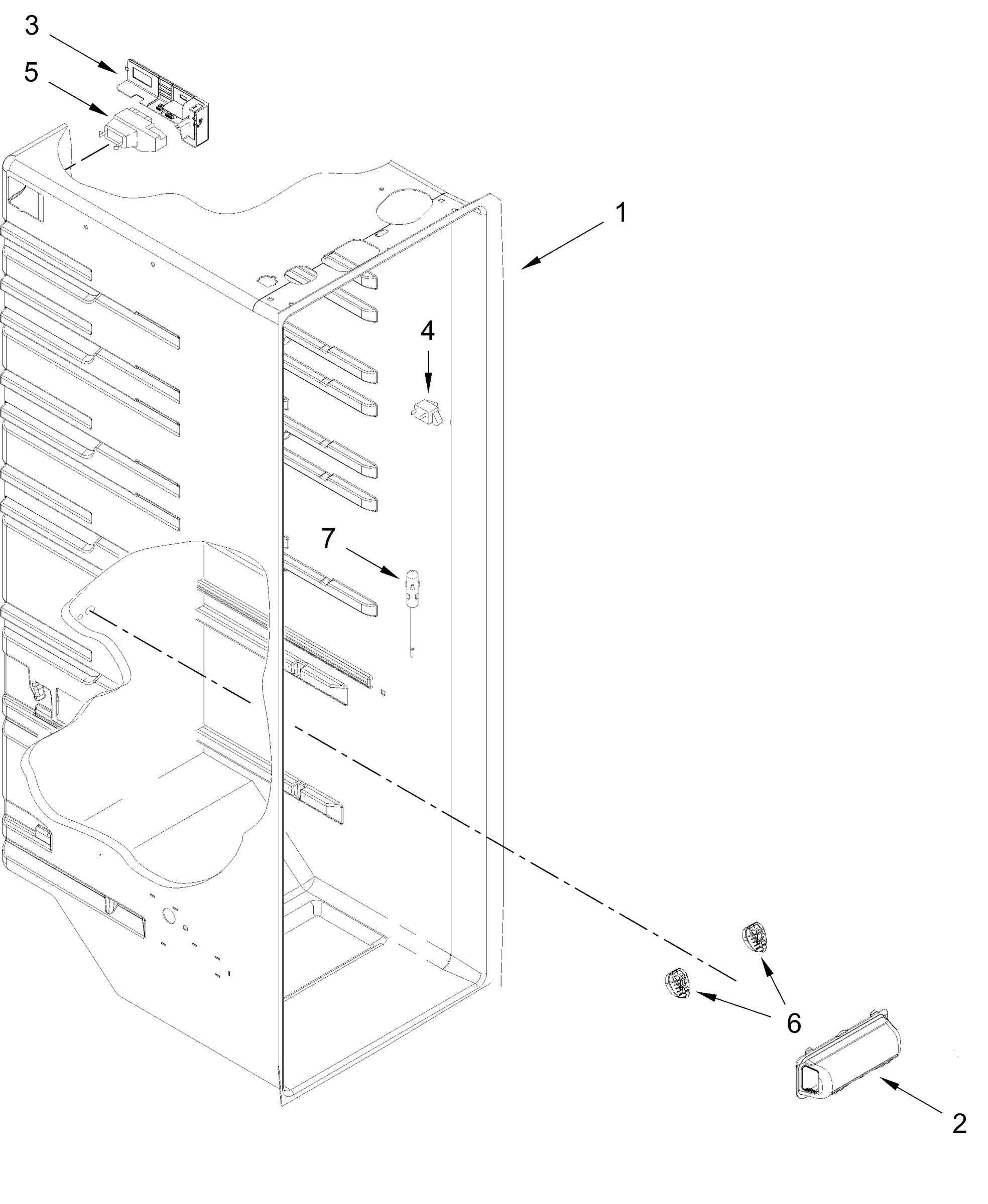 REFRIGERATOR LINER PARTS