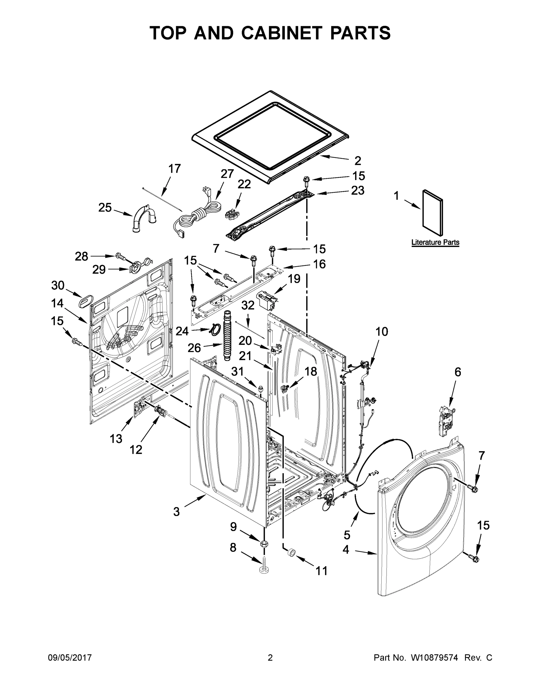 02 - TOP AND CABINET PARTS