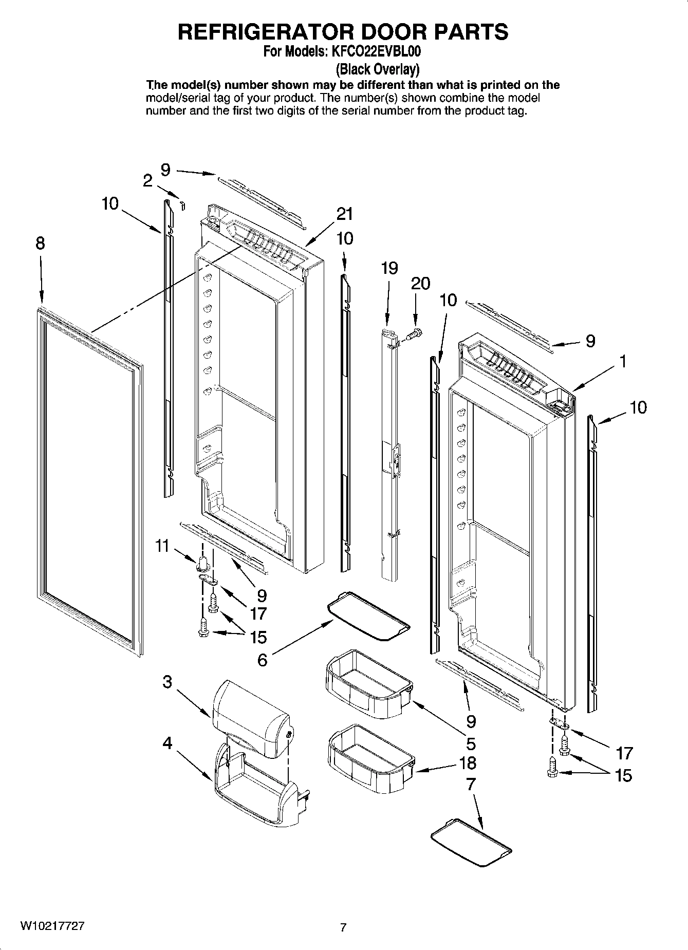 04 - REFRIGERATOR DOOR PARTS
