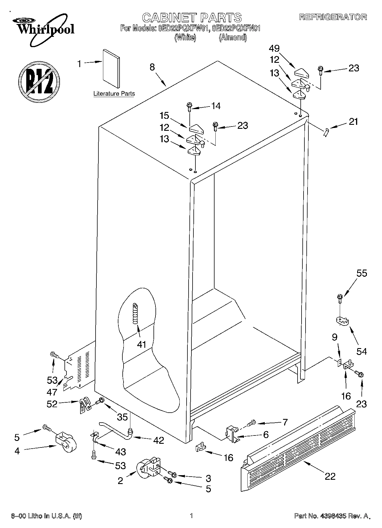 01 - CABINET, LITERATURE