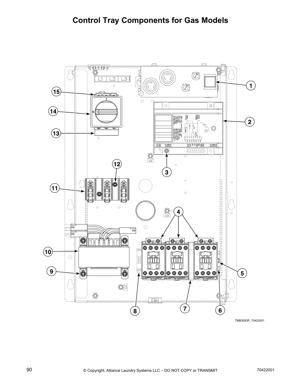 Control Tray Components for Gas Models