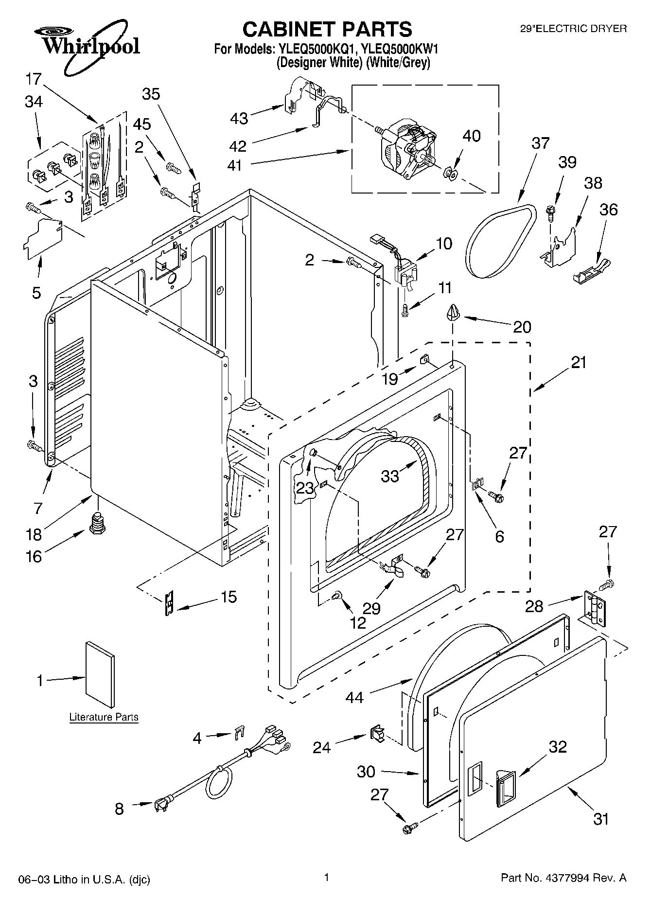01 - CABINET PARTS