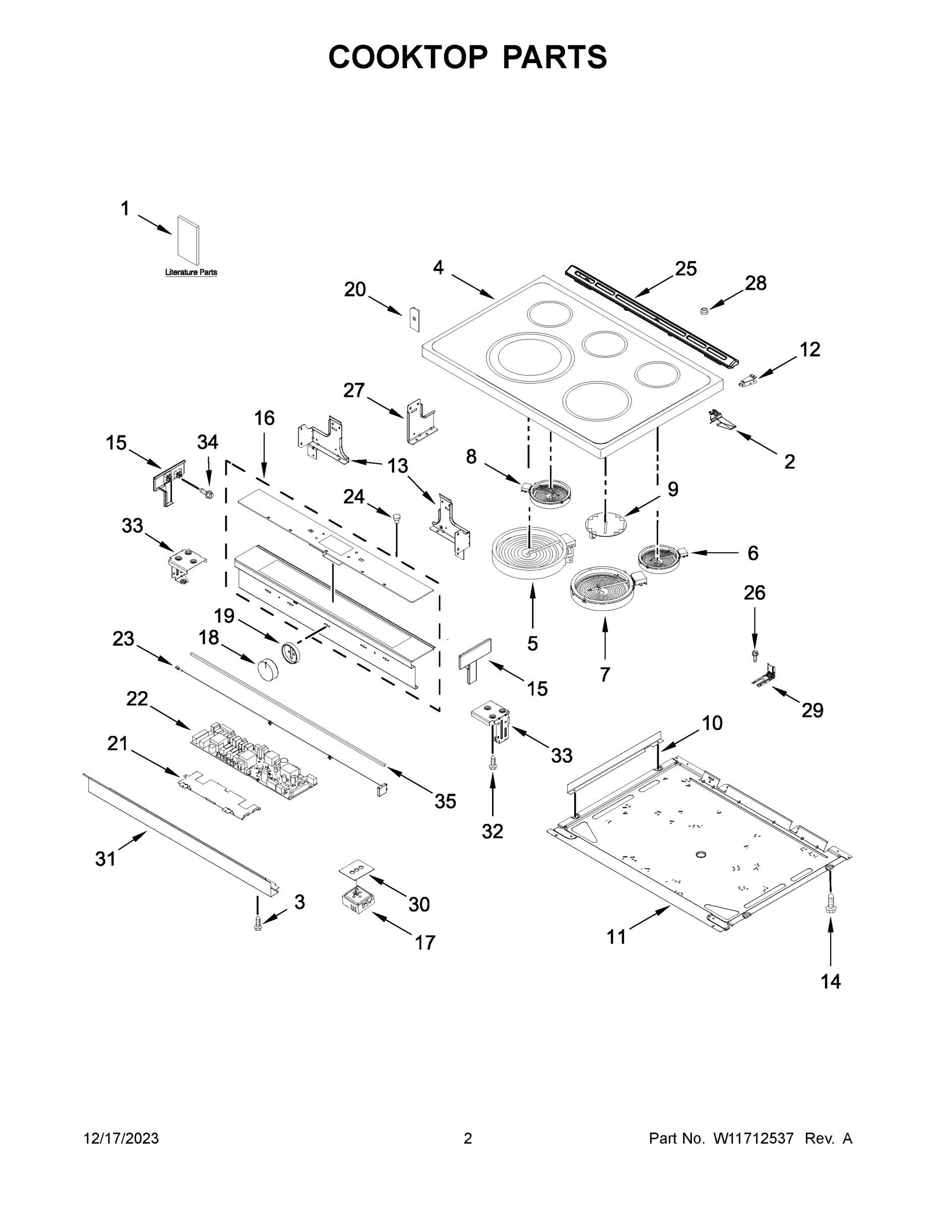 02 - COOKTOP PARTS
