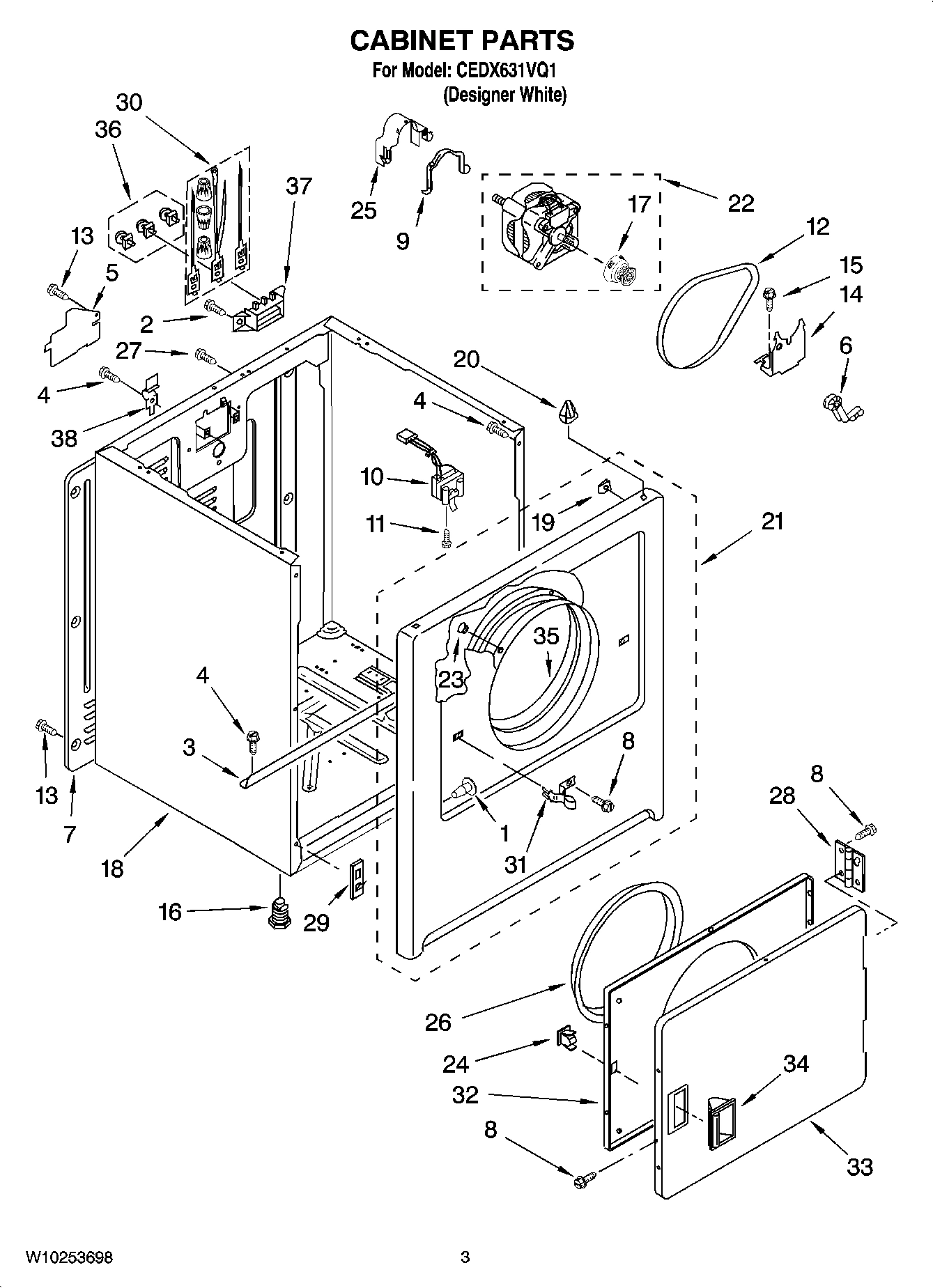 02 - CABINET PARTS