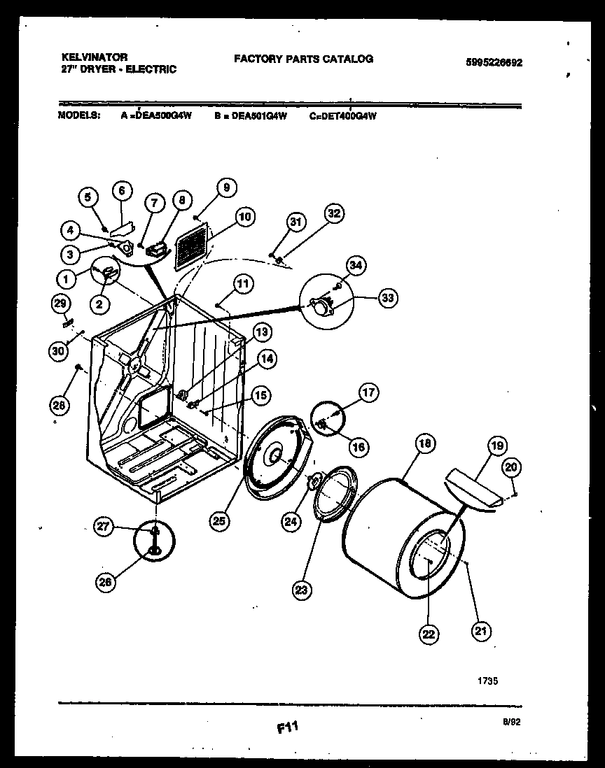 02 - CABINET AND COMPONENT PARTS
