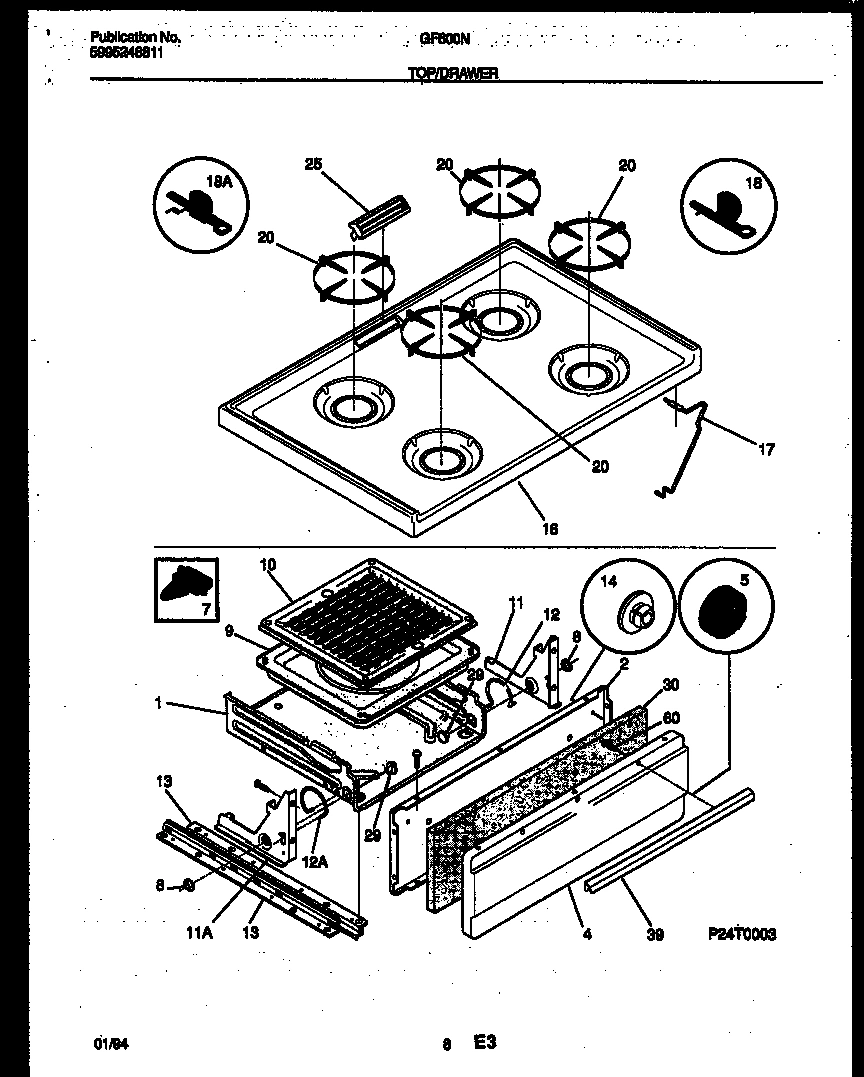 05 - COOKTOP AND BROILER DRAWER PARTS