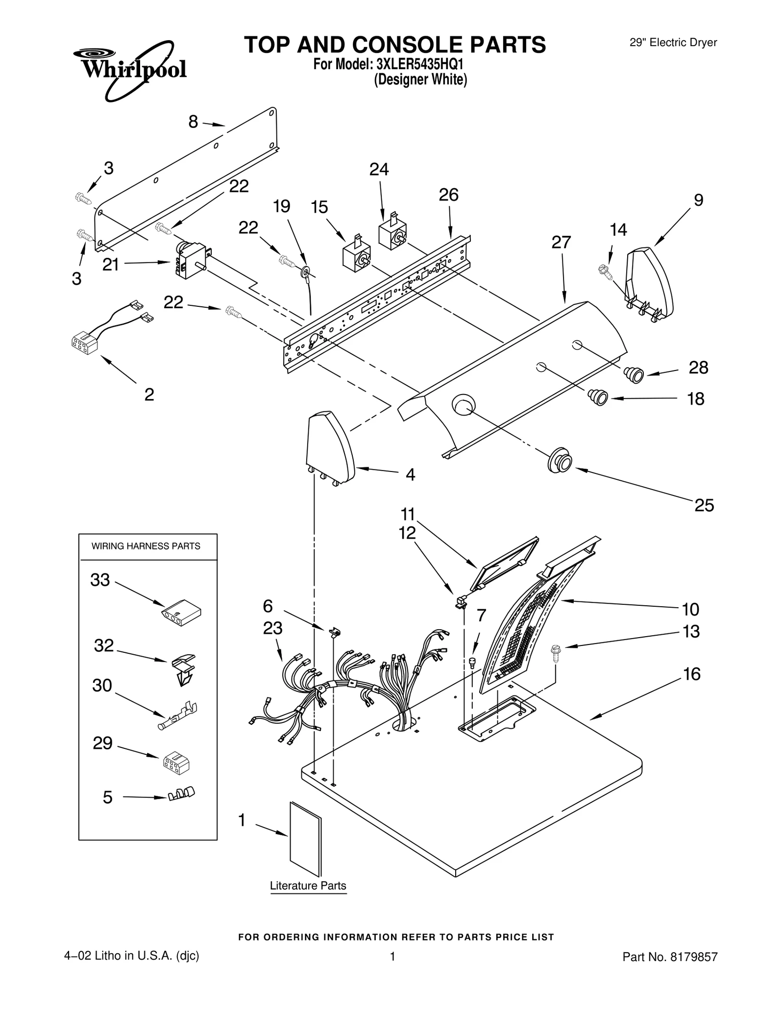TOP AND CONSOLE PARTS