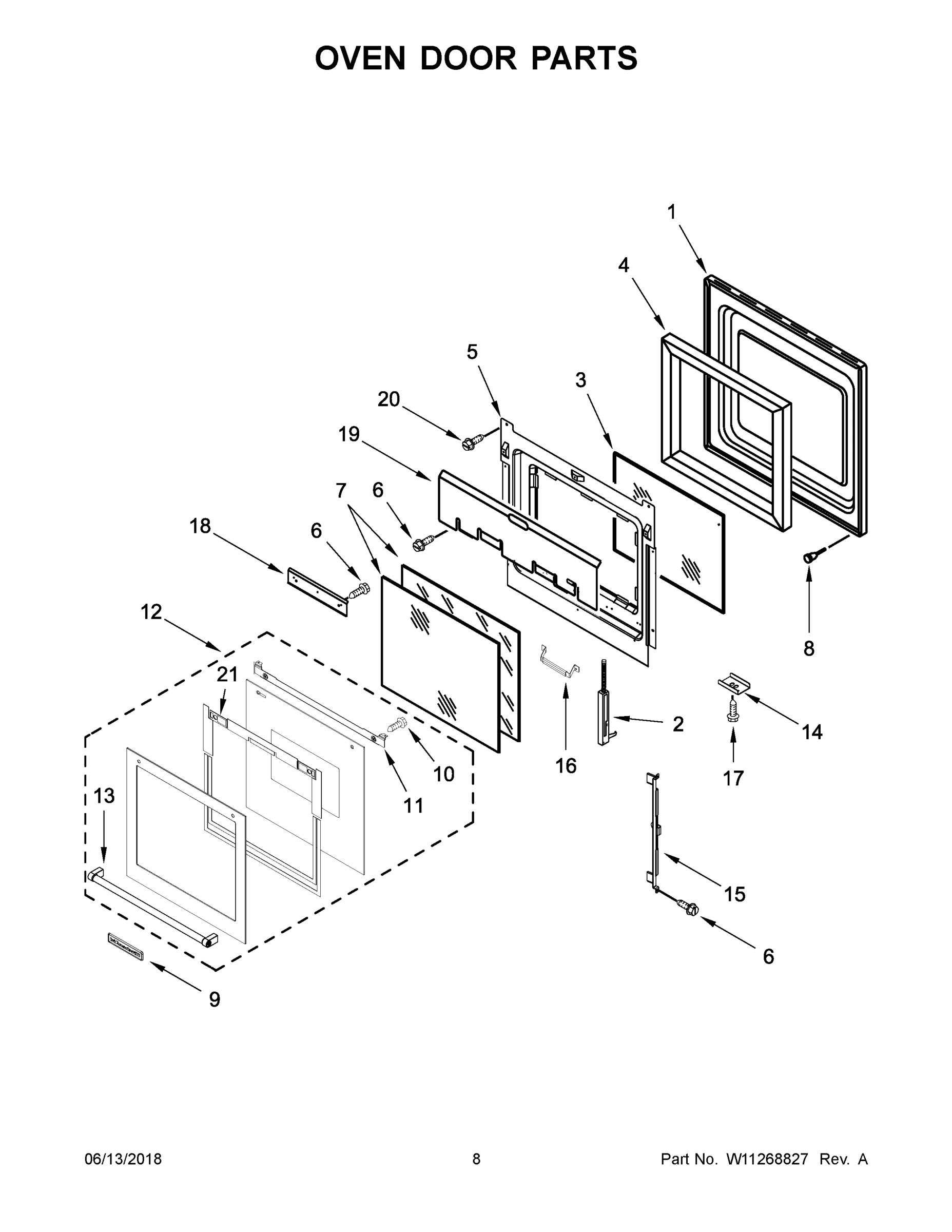 05 - OVEN DOOR PARTS