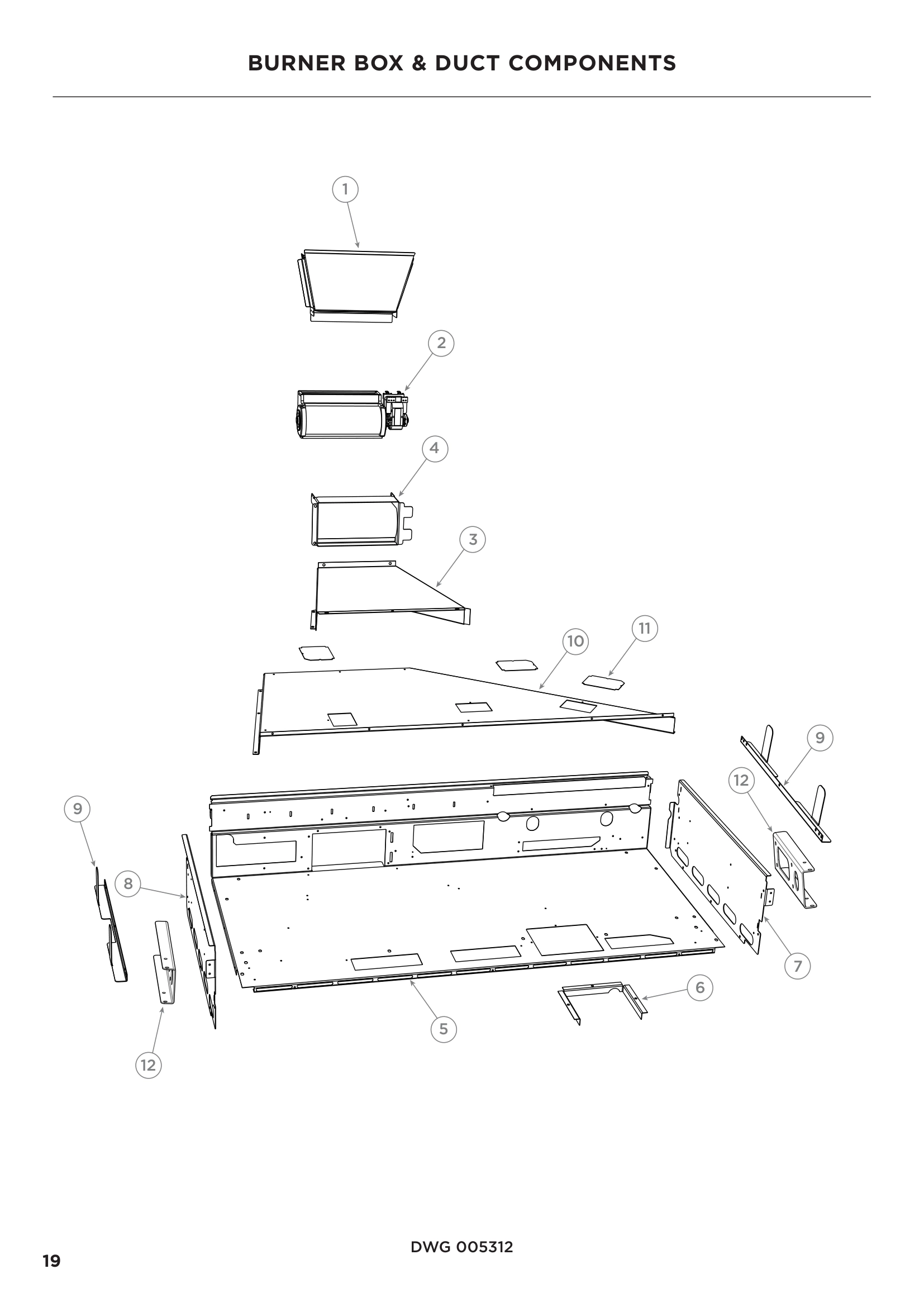 BURNER BOX & DUCT COMPONENTS
