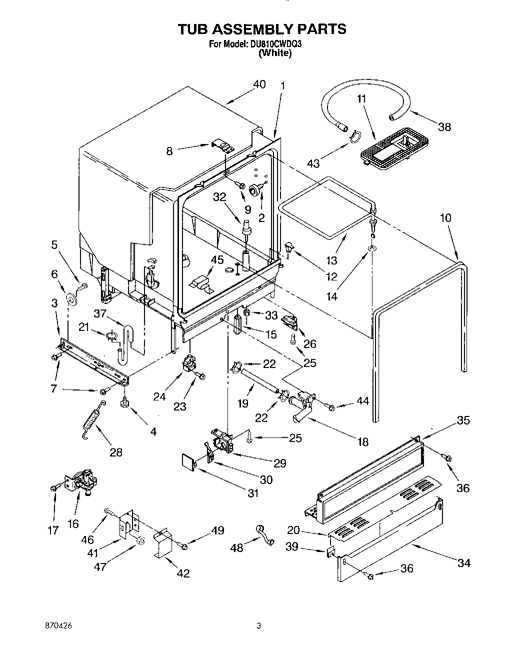 03 - TUB ASSEMBLY