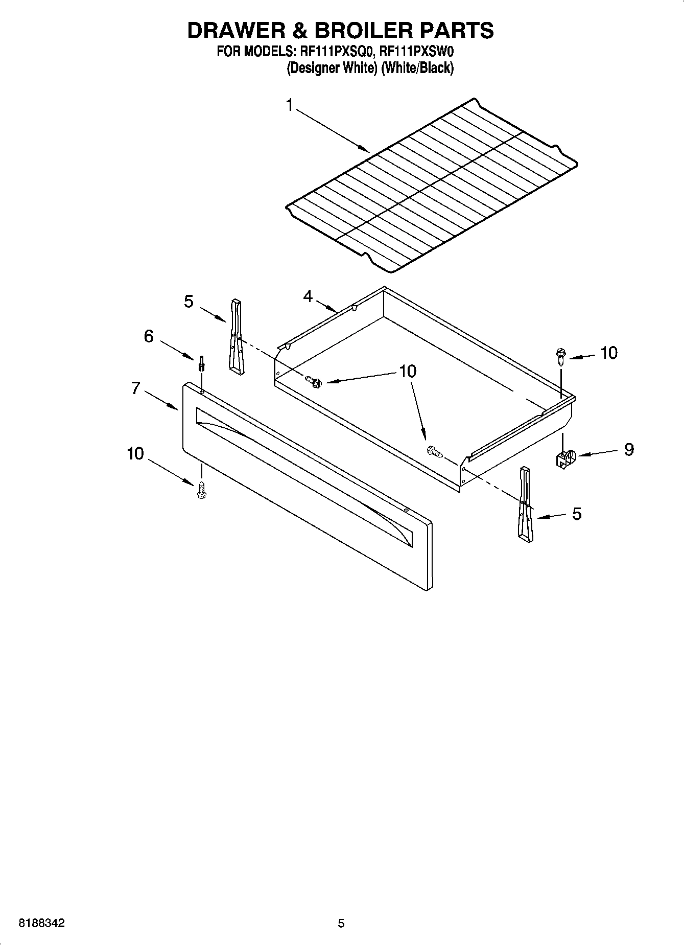 04 - DRAWER & BROILER PARTS