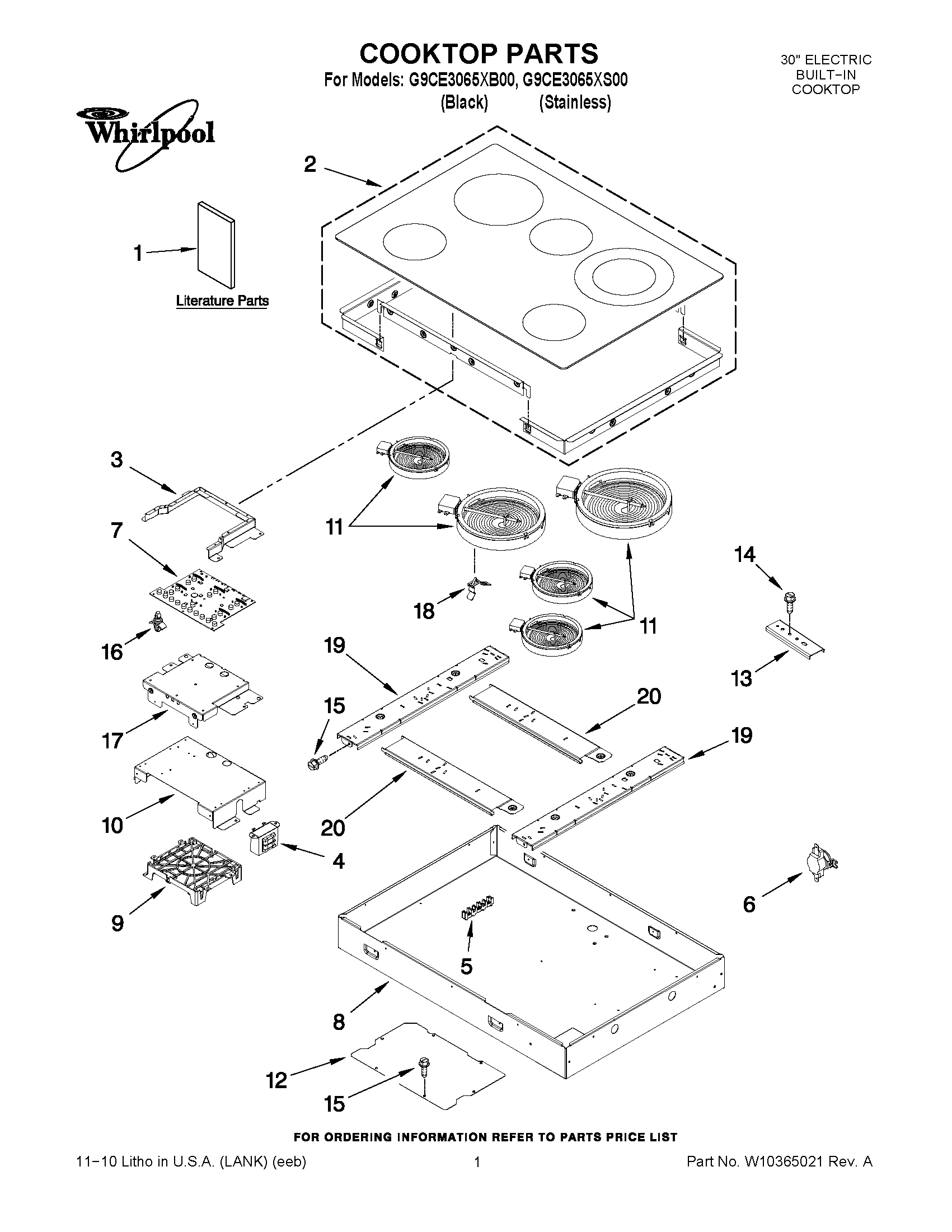 01 - COOKTOP PARTS