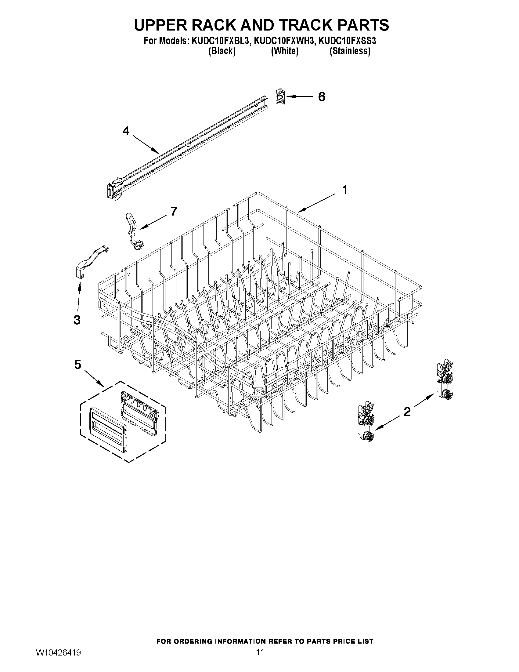 09 - UPPER RACK AND TRACK PARTS