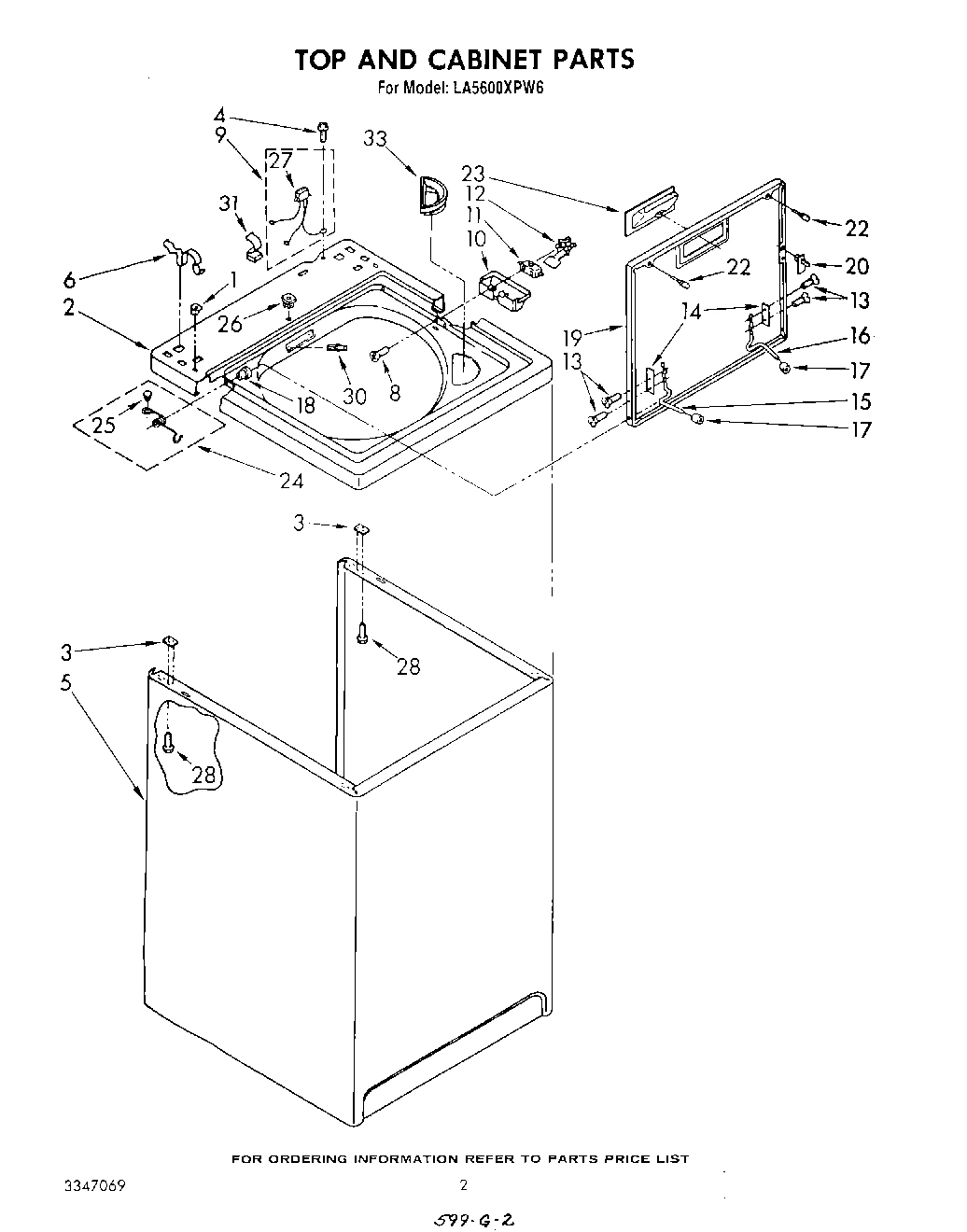 02 - TOP AND CABINET , LITERATURE AND OPTIONAL