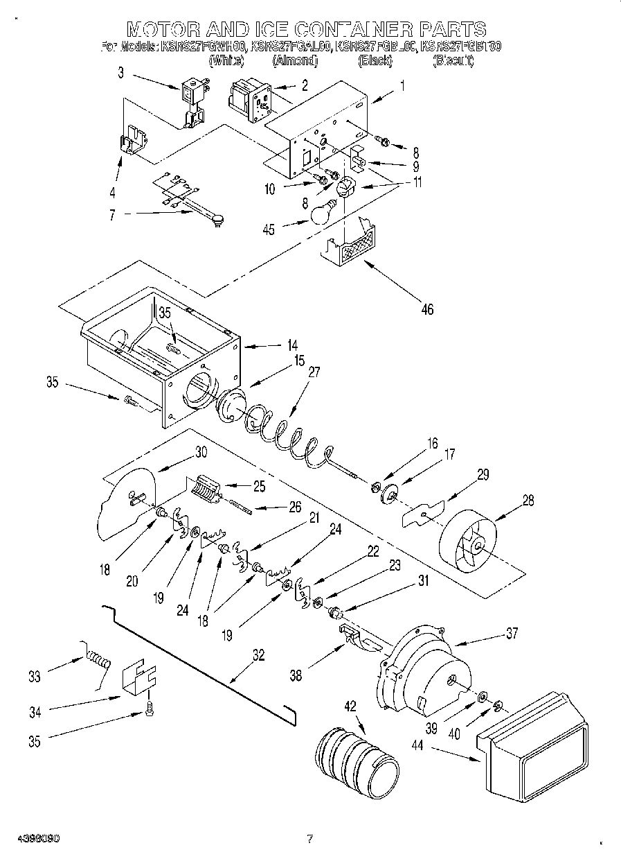 05 - MOTOR AND ICE CONTAINER