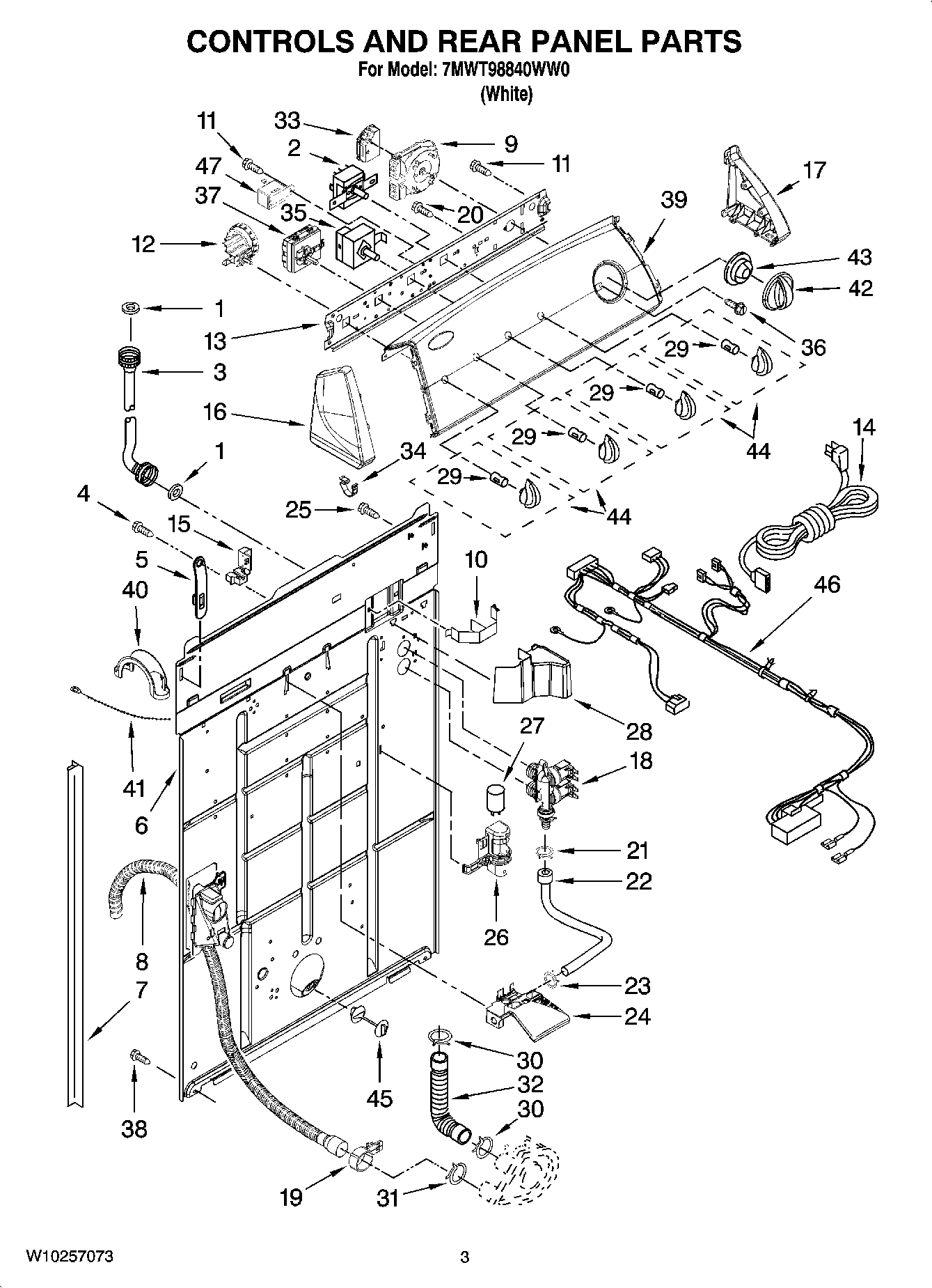 02 - CONTROLS AND REAR PANEL PARTS