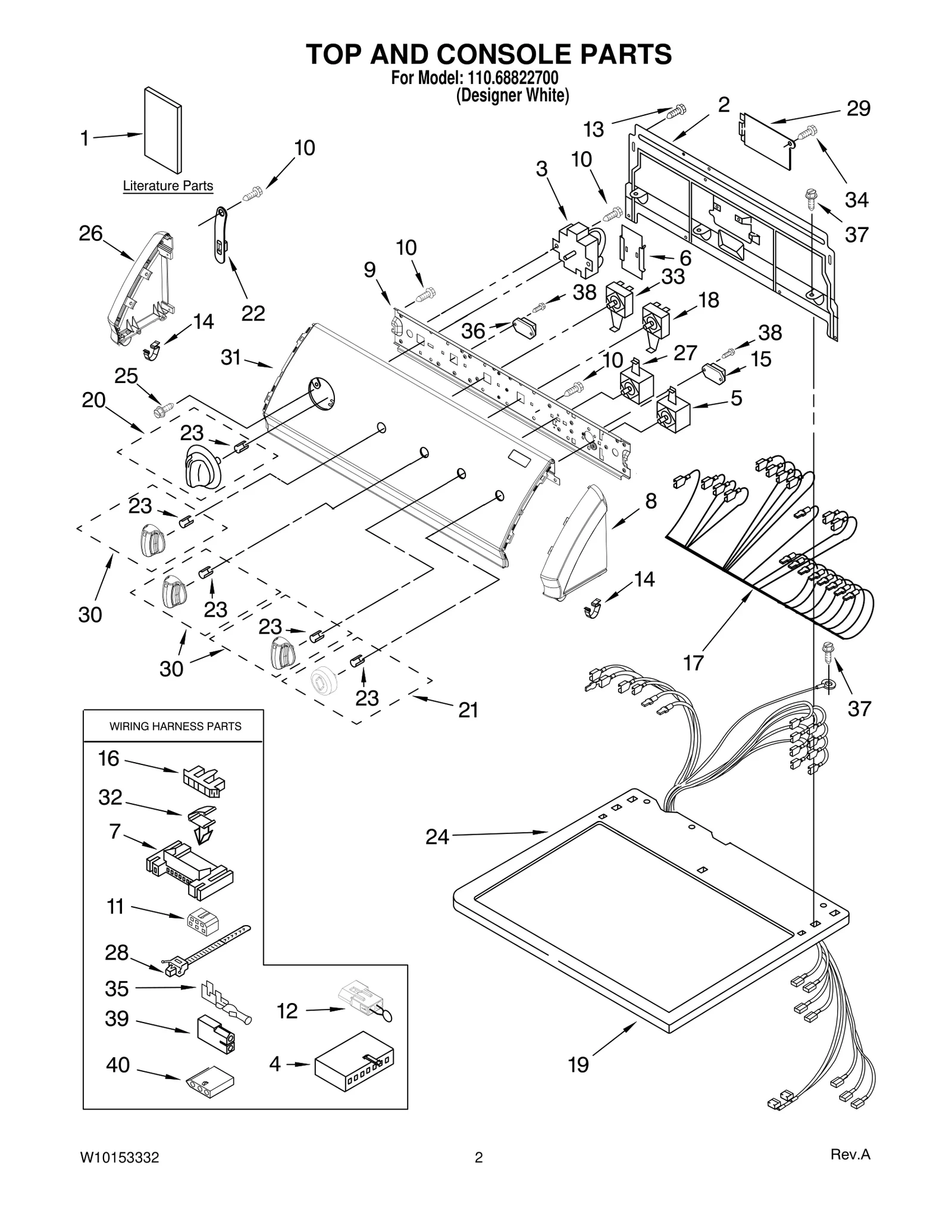 TOP AND CONSOLE PARTS