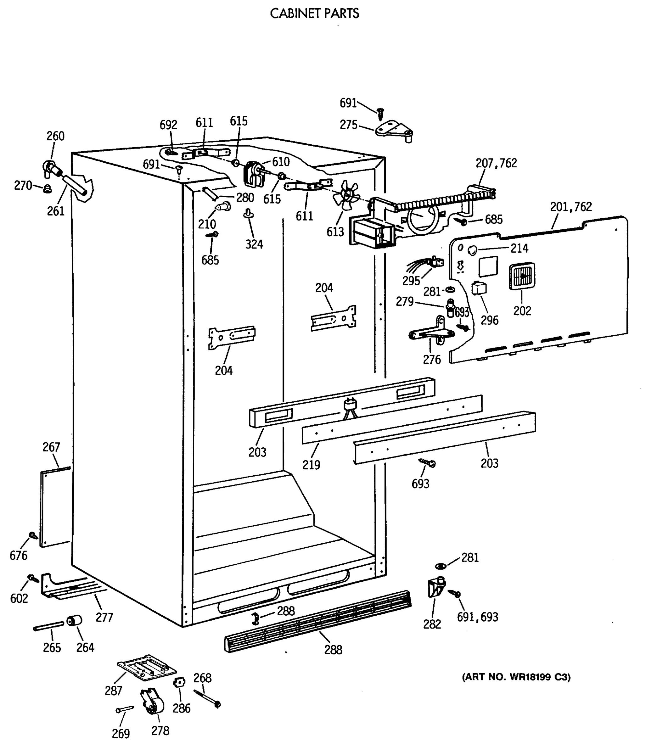 CABINET PARTS