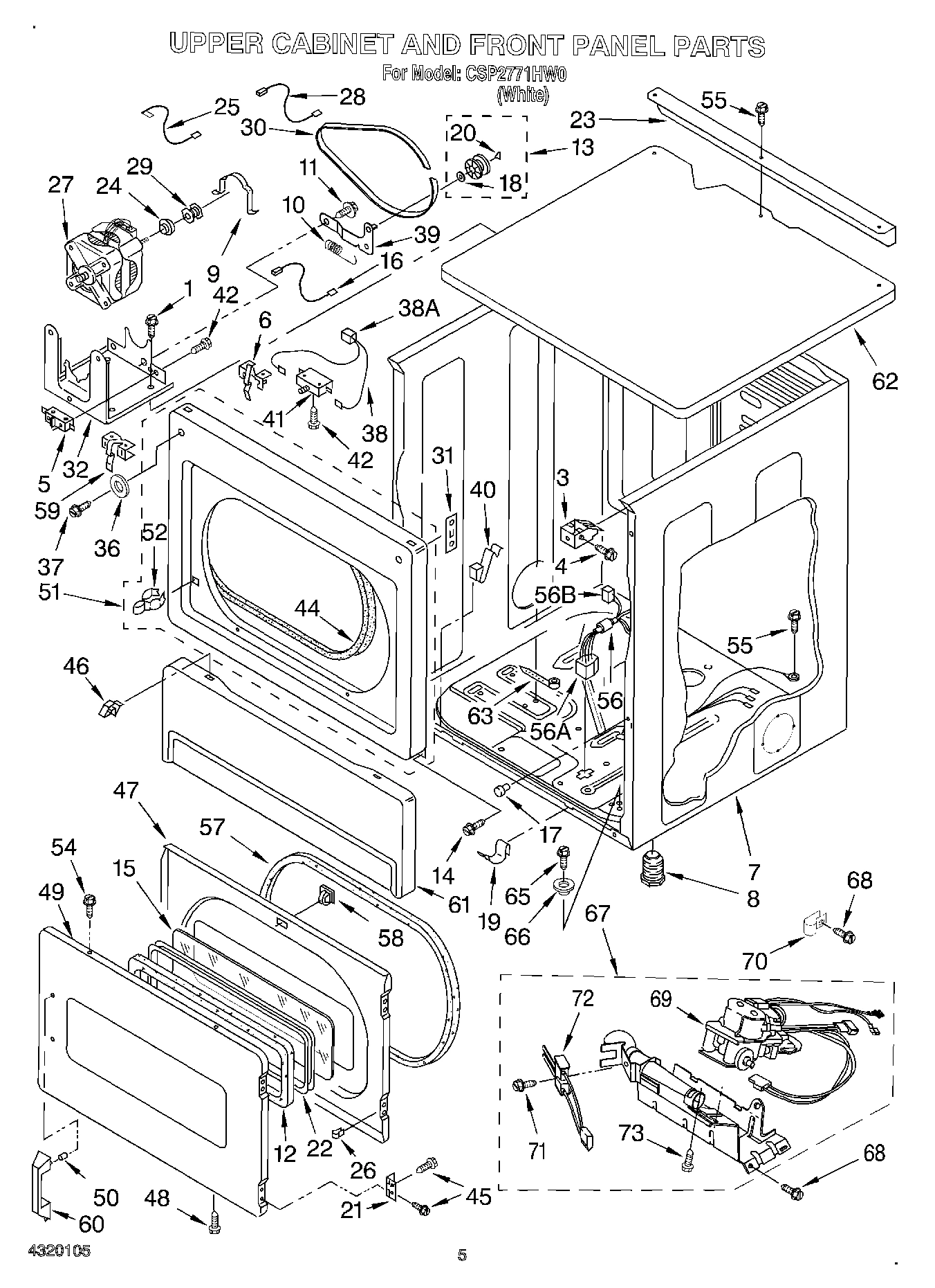 04 - UPPER CABINET AND FRONT PANEL