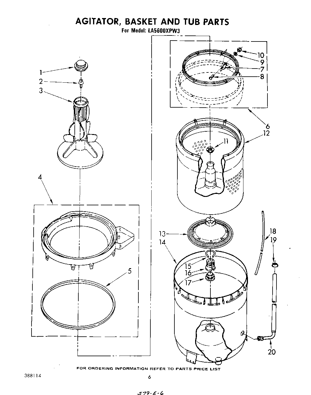 04 - AGITATOR, BASKET AND TUB