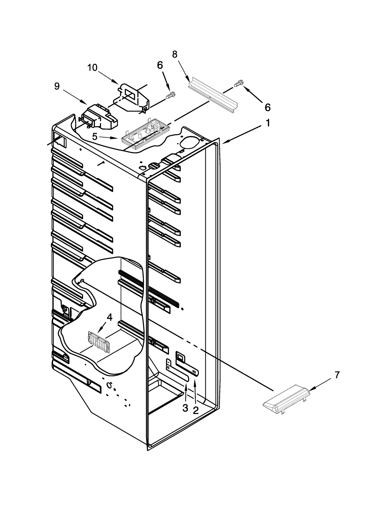 REFRIGERATOR LINER PARTS