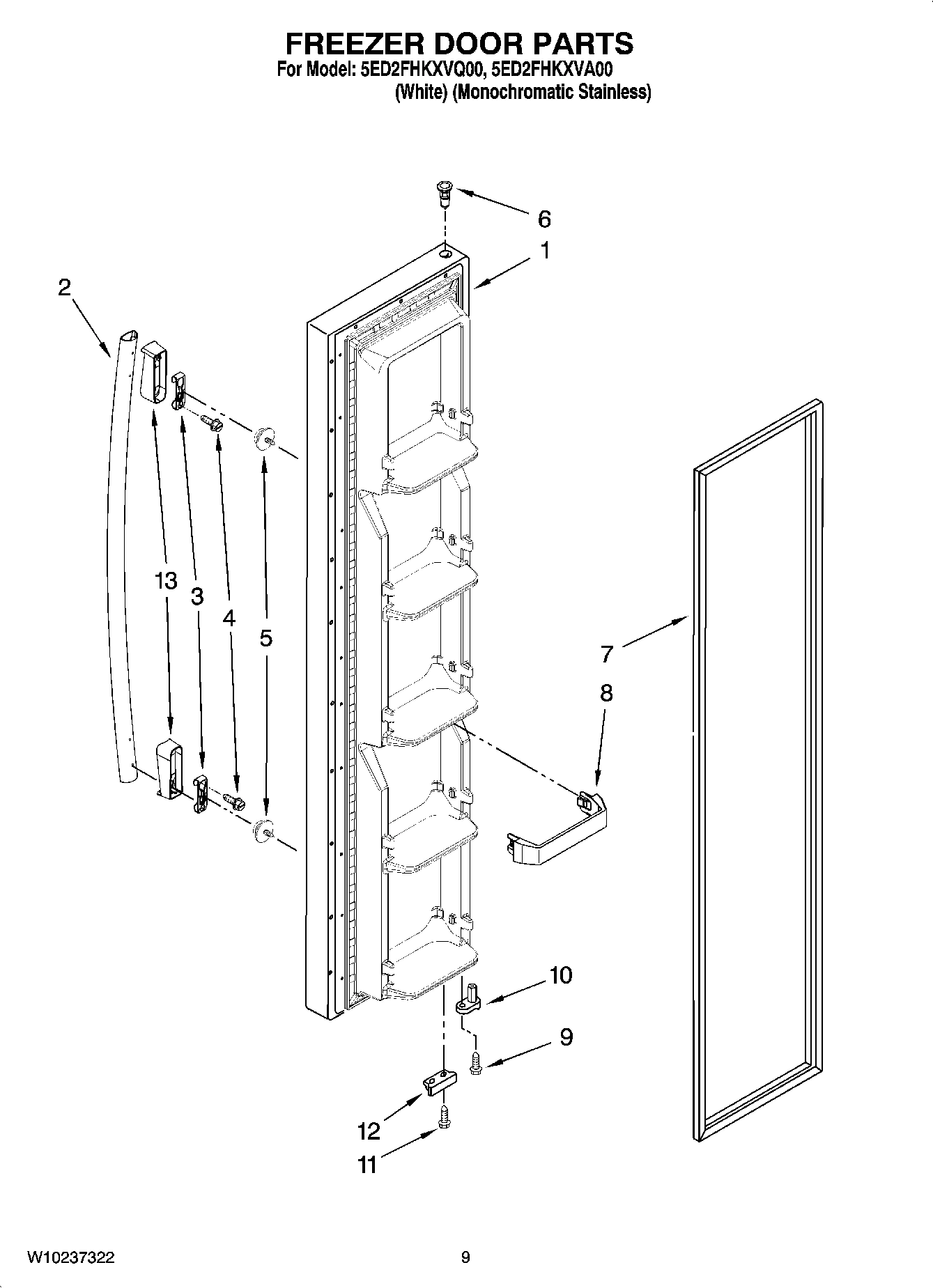 07 - FREEZER DOOR PARTS