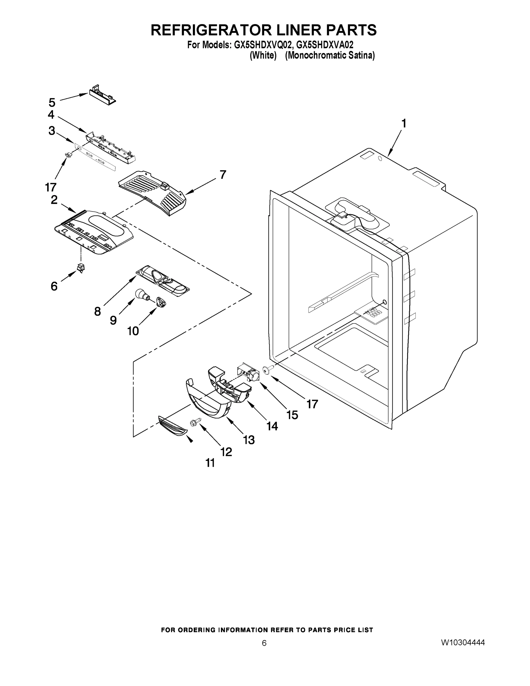 04 - REFRIGERATOR LINER PARTS