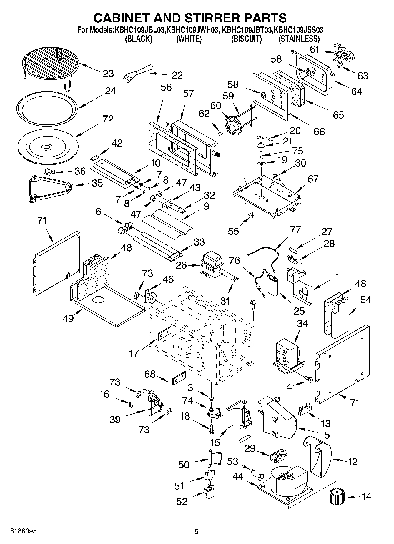 04 - CABINET AND STIRRER PARTS